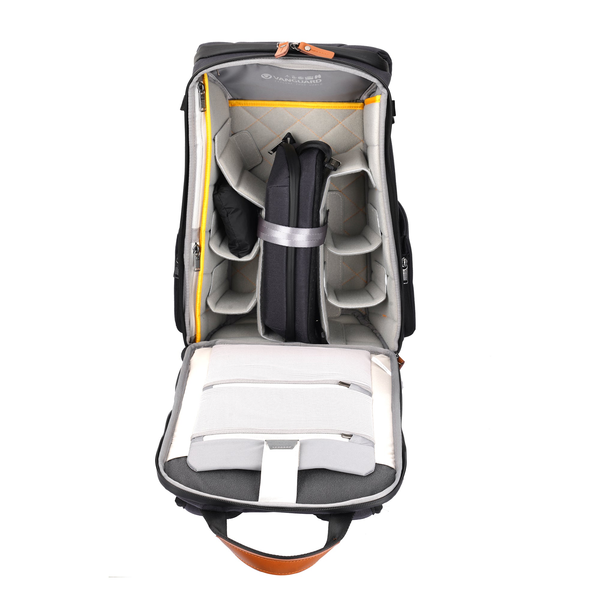 VEO CITY B42 Medium Camera Backpack with Removable Pouch - Waterproof DSLR Bag for Photographers, Navy Blue - Perfect for Travel, Hiking & Outdoor Photography
