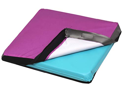 Wimed Gel Top Fluid Gel Anti-Decubitus Cushion - 40 x 40 x 2.5 cm - Pressure Relief for Wheelchair, Bed & Office Use - Ideal for Elderly Care & Post-Surgery Comfort