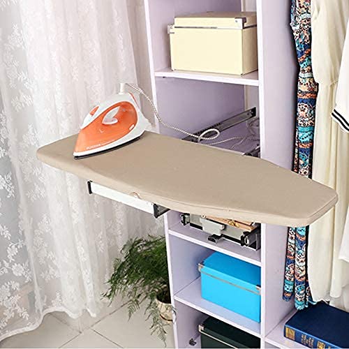 Foldable Ironing Board for Small Spaces - Compact & Sturdy Cabinet Ironing Station with Easy-Release Lever | 11.8