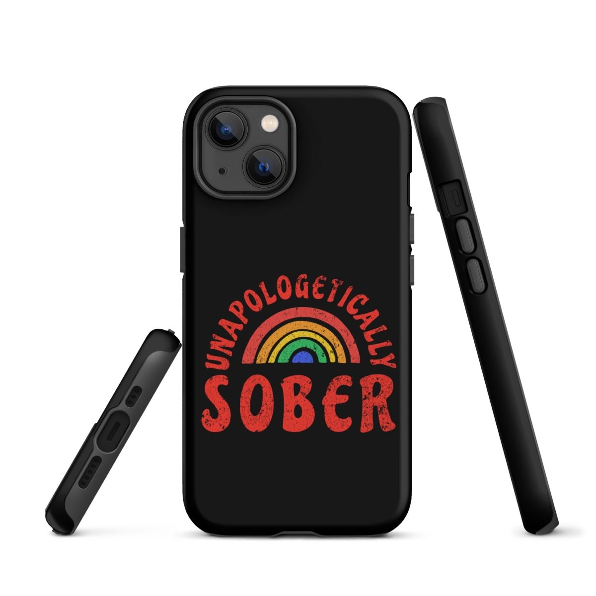 Rainbow iPhone Case - Colorful Protective Cover for iPhone 12/13/14/15 - Shatterproof & Stylish Design - Perfect for Pride Events, LGBTQ+ Support & Everyday Use