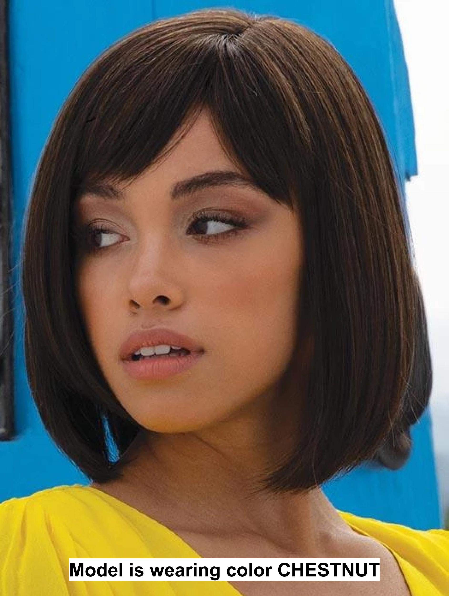 Rene Paris Petite Portia Wig & Christy's Wigs Q&A Booklet Bundle - Auburn Sugar Rooted Color - Perfect for Cosplay, Costume Parties & Everyday Wear