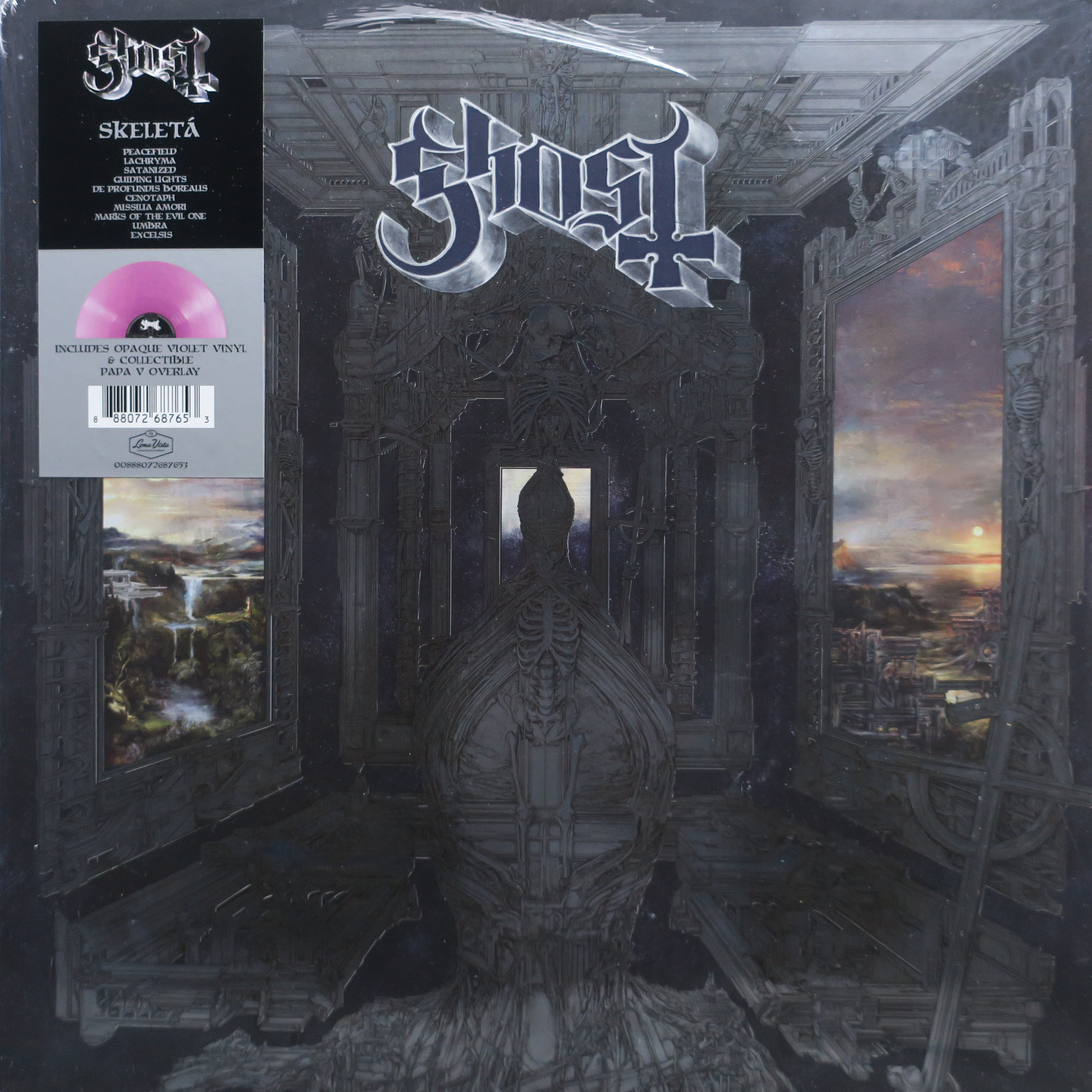GHOST 'Skeleta' VIOLET Vinyl Record LP - Limited Edition Colored Vinyl for Music Collectors & Rock Fans - Perfect for Home Listening, Gifts & Music Enthusiast Collections
