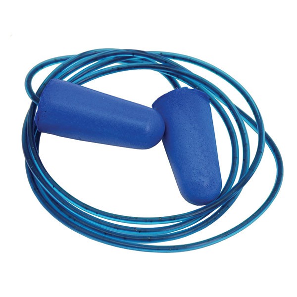 SoftSeal 33 M Tek Metal Traceable Foam Earplugs - 100 Pairs per Box - Noise Reduction for Work, Construction & Sleeping