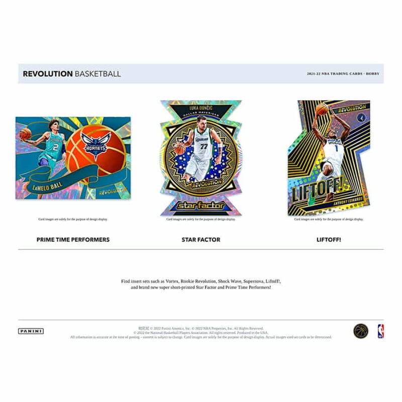 2021-22 Panini Revolution Basketball Hobby Box - 8 Packs (5 Cards Each) with 4 Rookie Cards | NBA Trading Cards for Collectors & Investors | Perfect for Gifts, Auctions, and Card Shows