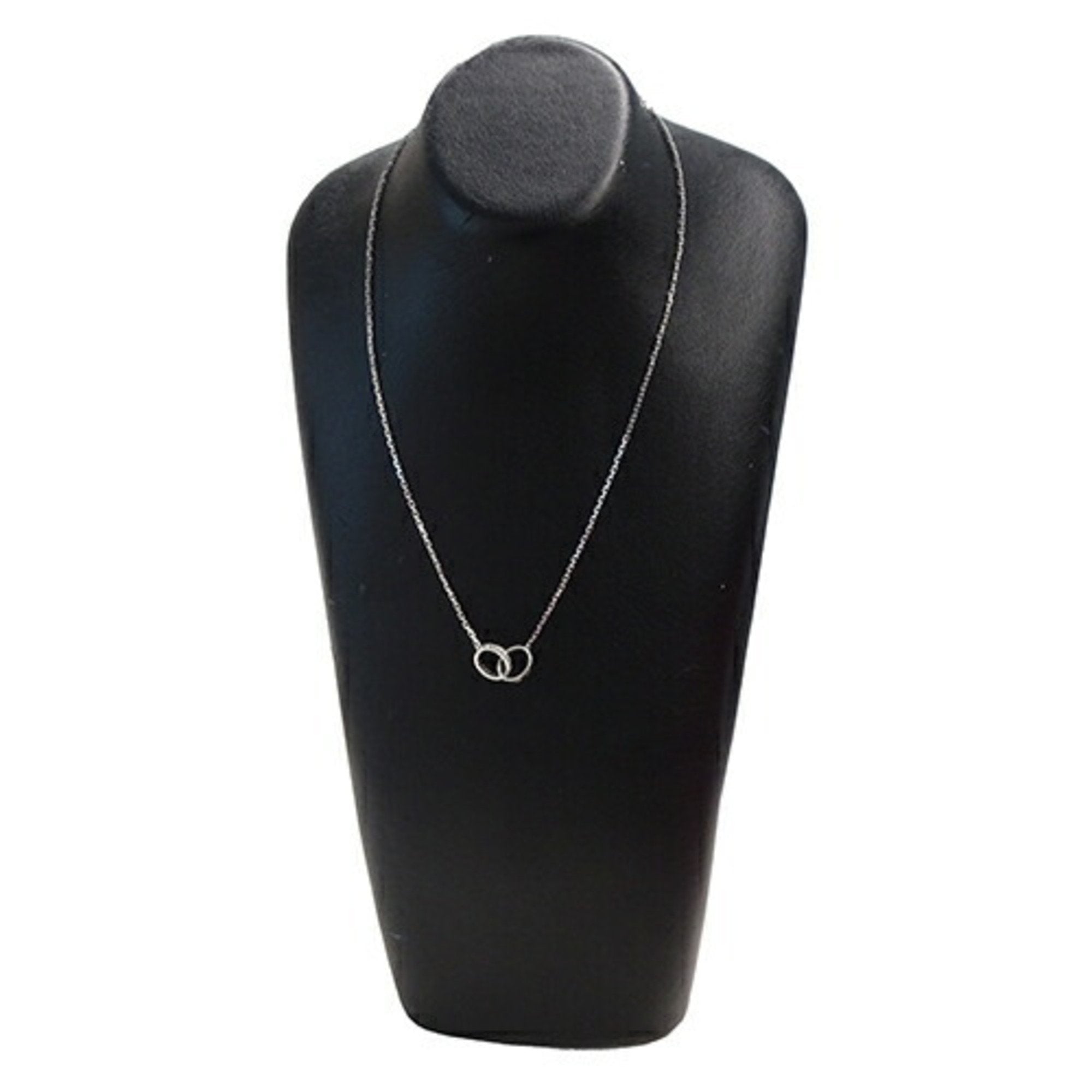 C de Cartier Double Ring Pendant Necklace - 18K Gold Luxury Jewelry for Women - Perfect for Weddings, Anniversaries & Special Occasions