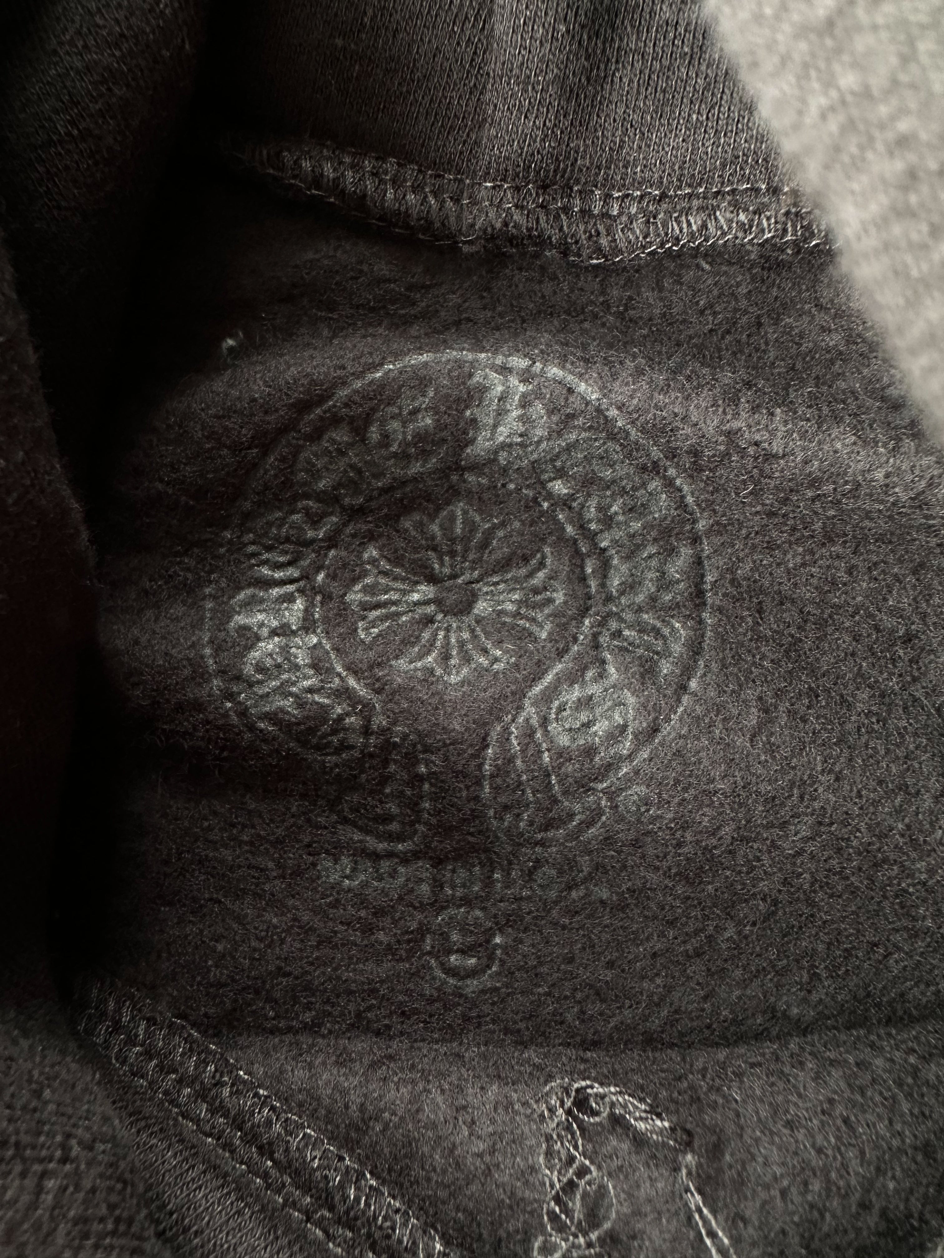 Chrome Hearts Black & White Scroll Logo Hoodie - Stylish Streetwear Pullover for Men & Women | Perfect for Casual Outfits, Urban Fashion & Everyday Wear