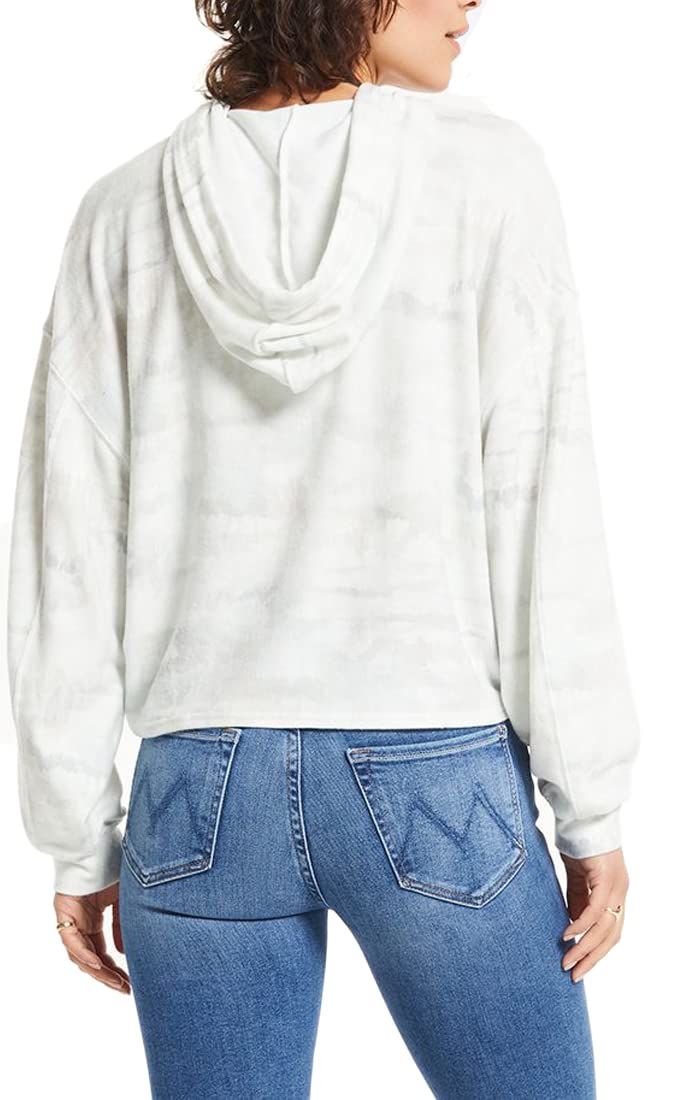 Z SUPPLY Jesse Watercolor Hoodie for Women - Soft Cotton Pullover Sweatshirt with Artistic Print | Cozy Loungewear, Casual Outfits & Streetwear Fashion