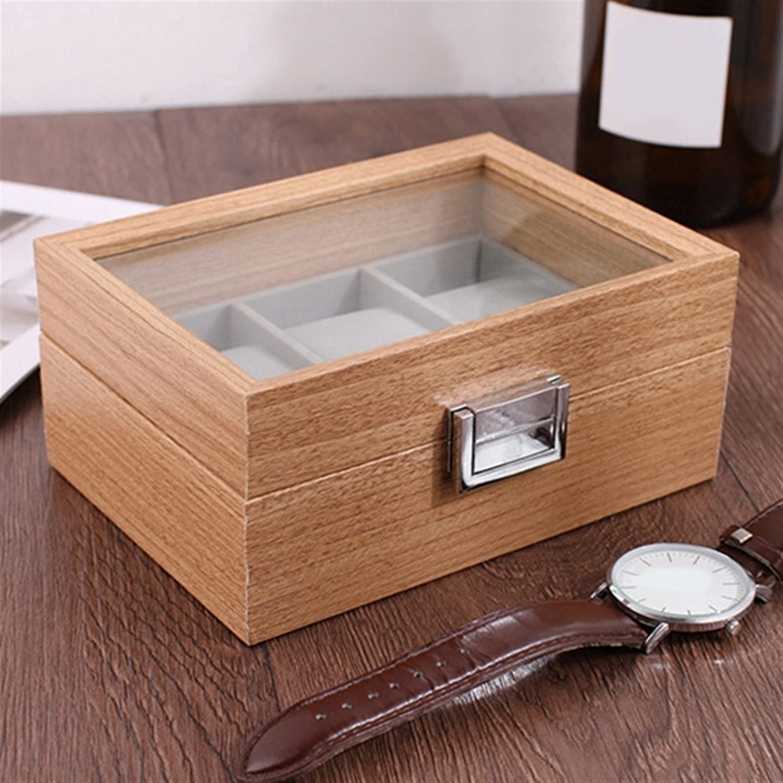 Premium Wooden Watch Repair Tool Box - Organizer & Storage Case for Watches, Clocks & Jewelry - Lightweight, Durable Display Holder - Perfect Gift for Watch Collectors & Repair Enthusiasts - Ideal for Home, Workshop & Travel Use