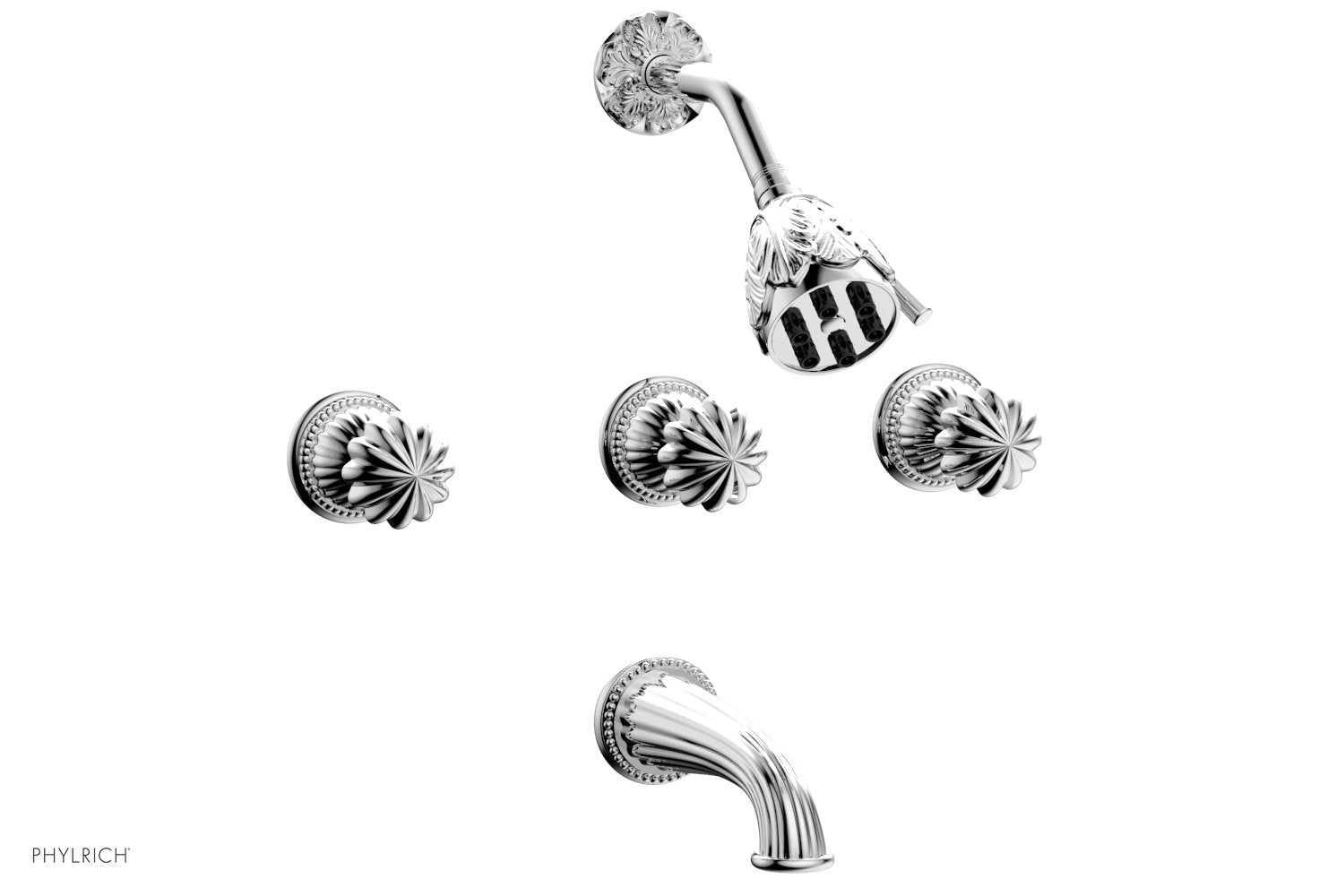 GEORGIAN & BARCELONA 3-Handle Tub and Shower Faucet Set K2361 - Luxury Bathroom Fixture for Modern Homes, Perfect for Bathroom Renovations and Spa-Like Showers