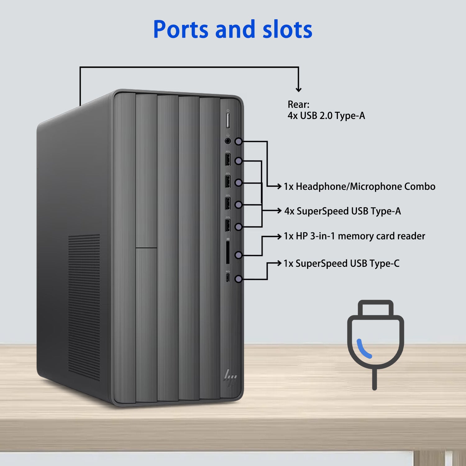 HP Envy Tower Desktop - Intel Core i7, 8GB RAM, NVIDIA GeForce RTX 3050, 512GB SSD, Windows 11 Home (Black) | Powerful Gaming & Workstation PC for Home Office, Streaming & Content Creation