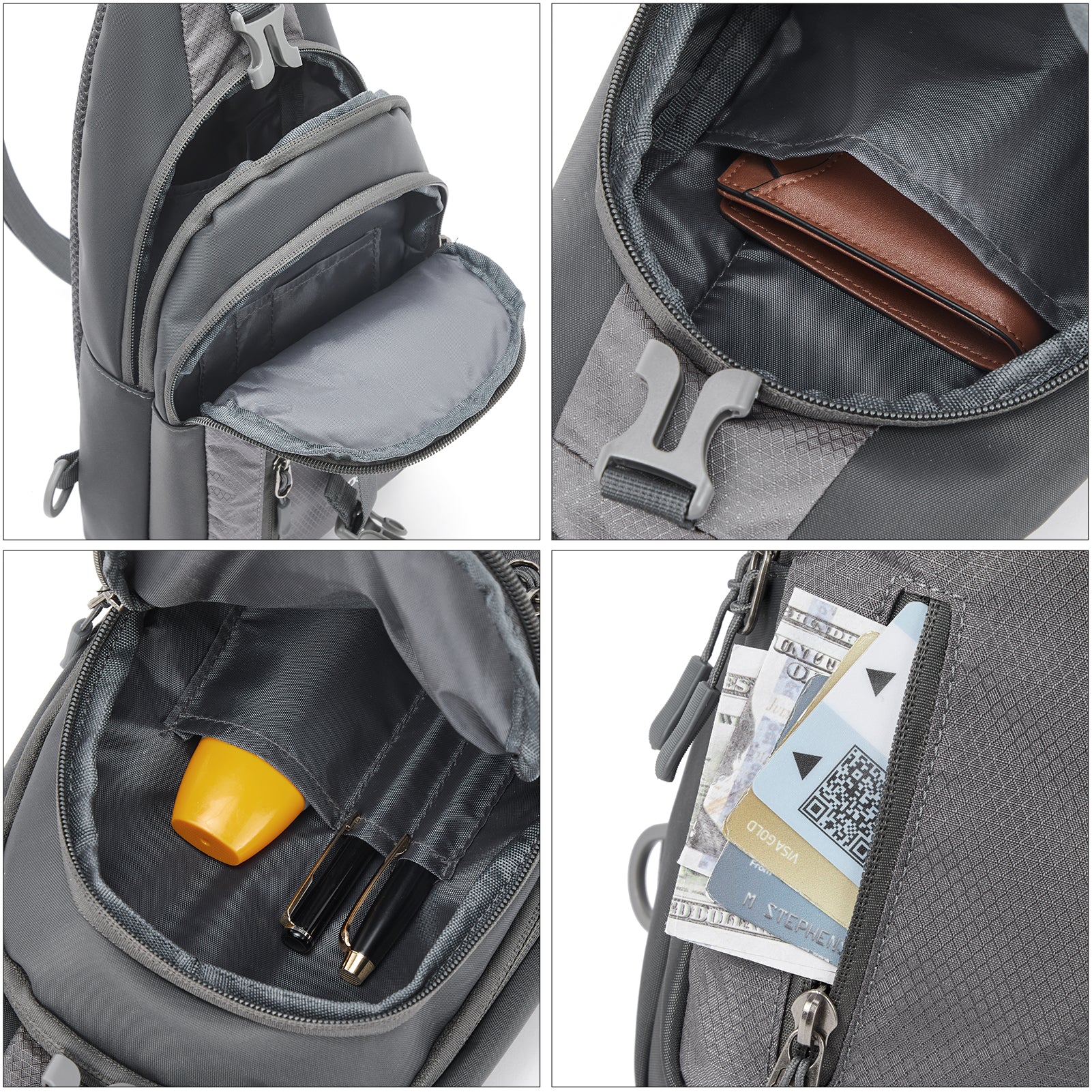 Nova Multi-Pocket Hiking Chest Bag - Lightweight Outdoor Gear for Camping, Travel & Adventure - Perfect for Hiking, Running & Everyday Use