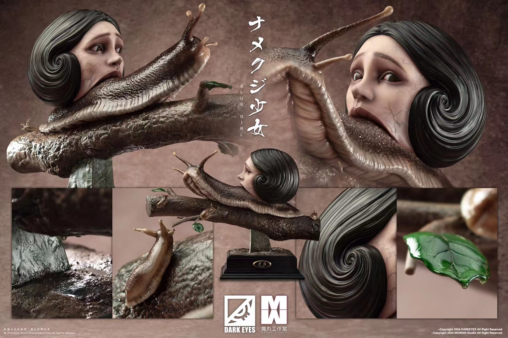 Dark Eyes Studio x Mowan Studio OC Bizarre Treasure Collection Series - Snail Girl Figure | Anime Collectible Statue for Display & Home Decor | Perfect for Anime Fans & Art Collectors