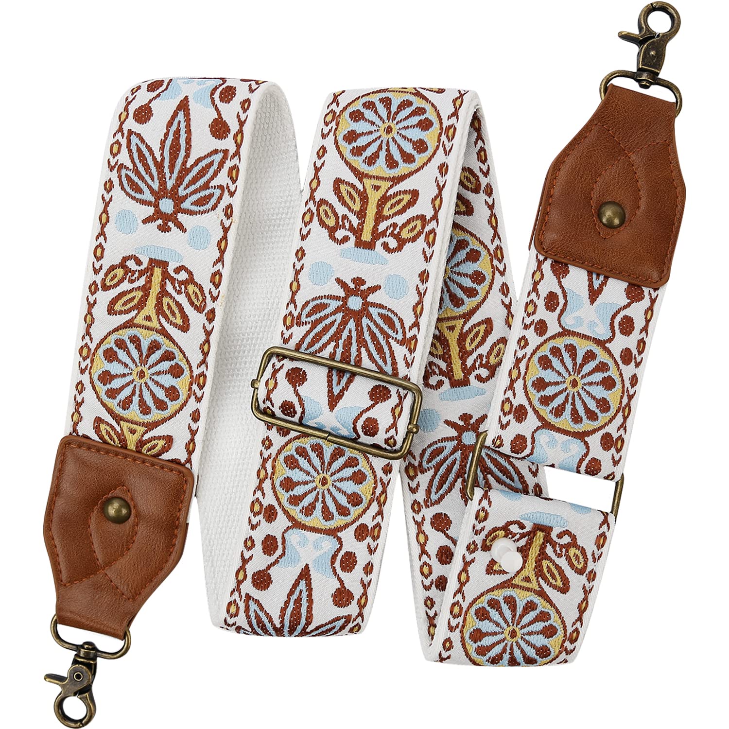 Vintage Jacquard Embroidery Bohemian Crossbody Bag Strap - 2