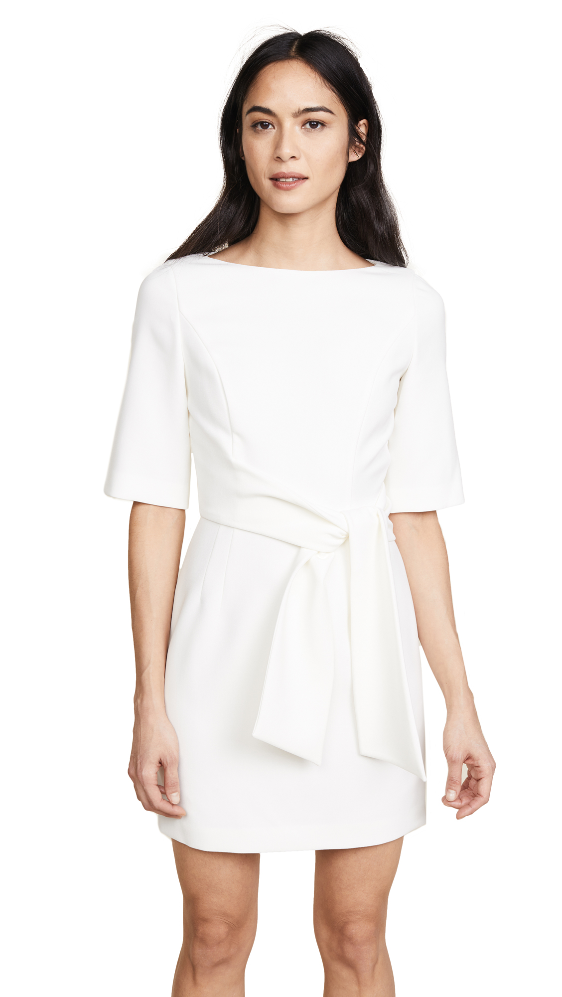 Alice + Olivia Women's Virgil Boat Neck Wrap Dress - Elegant Flowy Midi Dress for Parties, Weddings & Date Nights