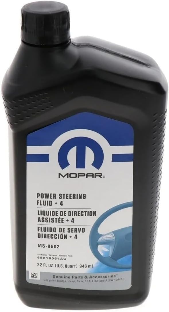 Genuine Mopar Power Steering Fluid - 1 Pint (16 oz) - Compatible with Dodge, Jeep, Chrysler - Perfect for Smooth Steering & Vehicle Maintenance