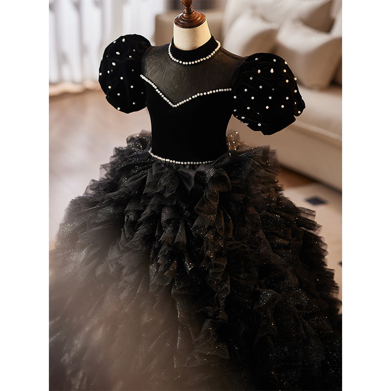 Elegant Baby Girls First Communion Dress - Fluffy Pageant & Birthday Party Gown for Special Occasions | Perfect for Church Ceremonies, Beauty Contests & Celebrations