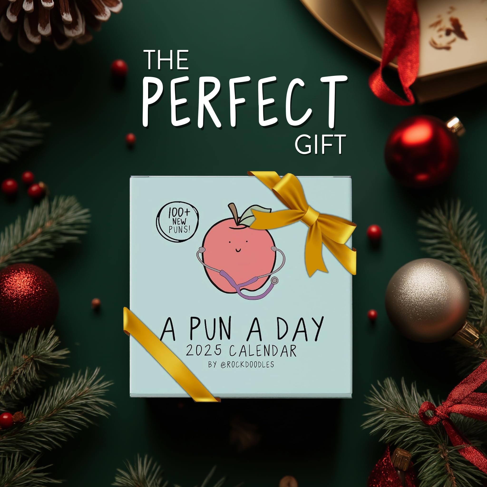 2025 Punny Daily Desk Calendar | Funny Office & Home Day-to-Day Tear-Off Calendar with Dad Jokes & Daily Puns | Perfect for Work Desks, Home Offices, Gifts & Daily Motivation (2025 Planner)