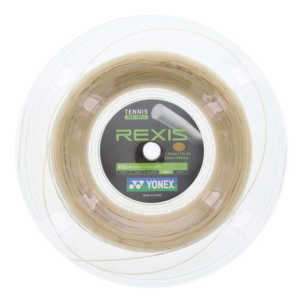 YONEX Rexis Tennis String Reel (16L Off White) - Premium Tennis String for Durability & Performance | Perfect for Competitive Play & Stringing Machines