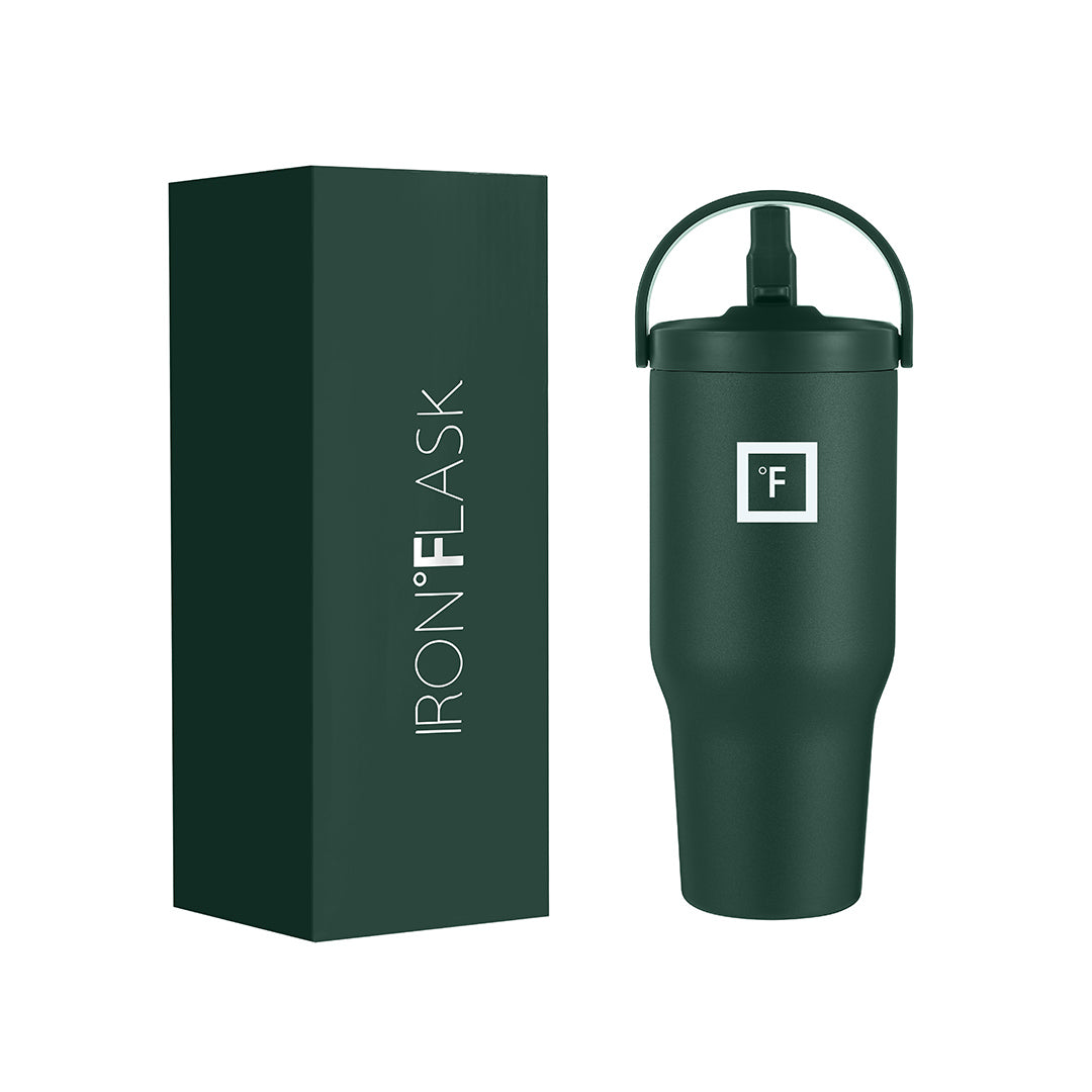 30 Oz Sidekick Insulated Stainless Steel Water Bottle with Straw Lid - Leakproof & Sweatproof - Keep Drinks Cold 24Hrs/Hot 12Hrs - Perfect for Gym, Hiking, Travel & Office Use