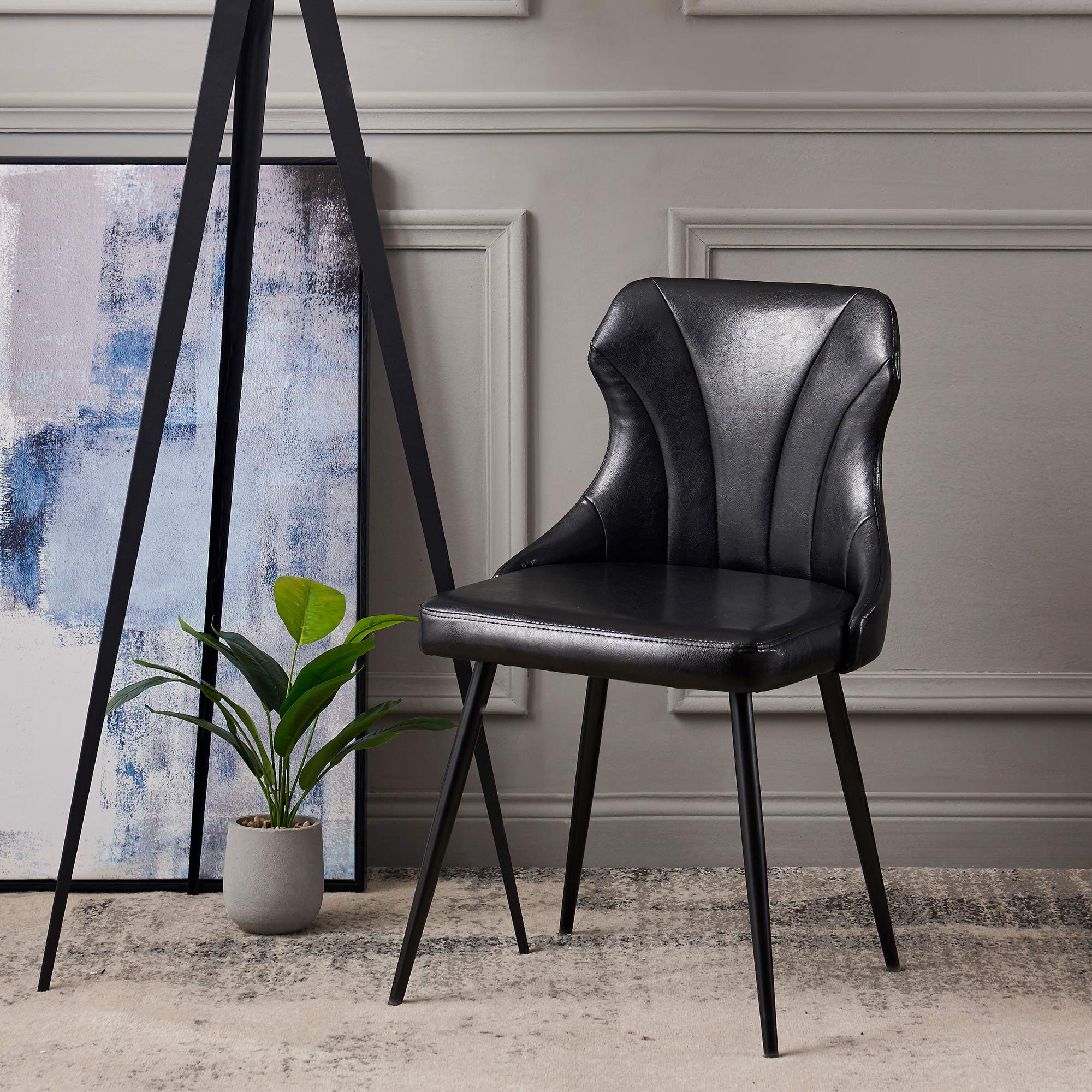 Modern Black Dining Chair by Teamson Home - 31