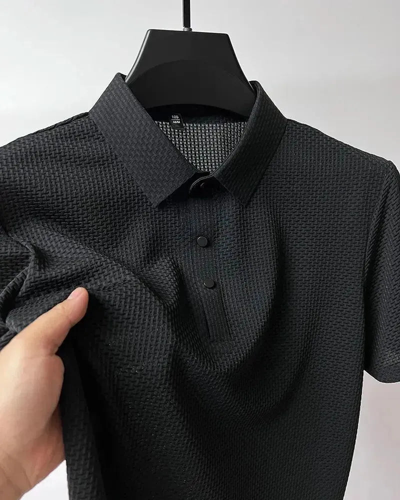 Men's Short Sleeve Polo Shirt - Breathable Cotton Casual Shirt for Golf, Work & Everyday Wear | Loop Up Brand