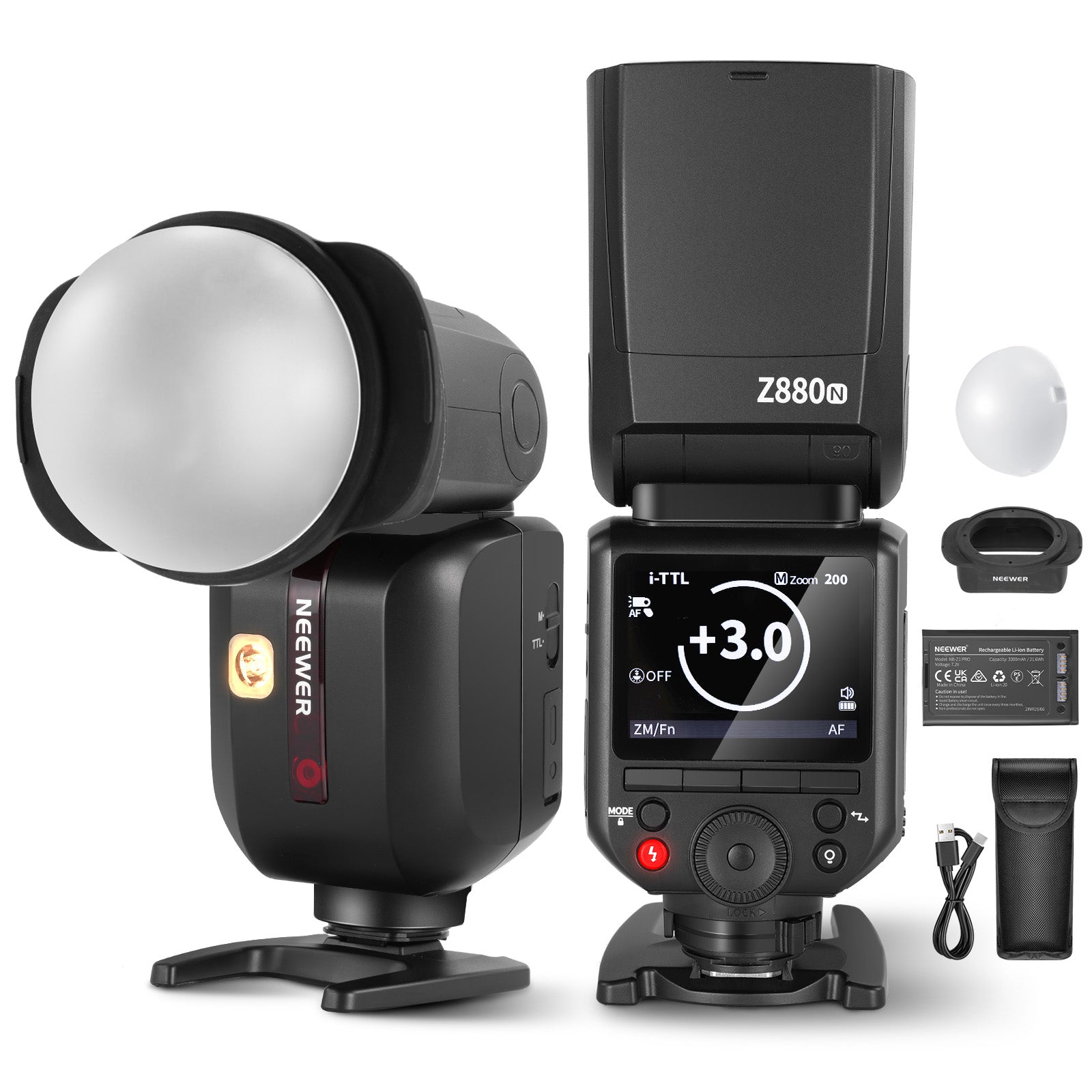 NEEWER Z880 76Ws 2.4G TTL Camera Flash Speedlite with Diffuser for Canon Nikon Sony DSLR - Professional Photography Lighting for Portraits, Events & Studio Shoots