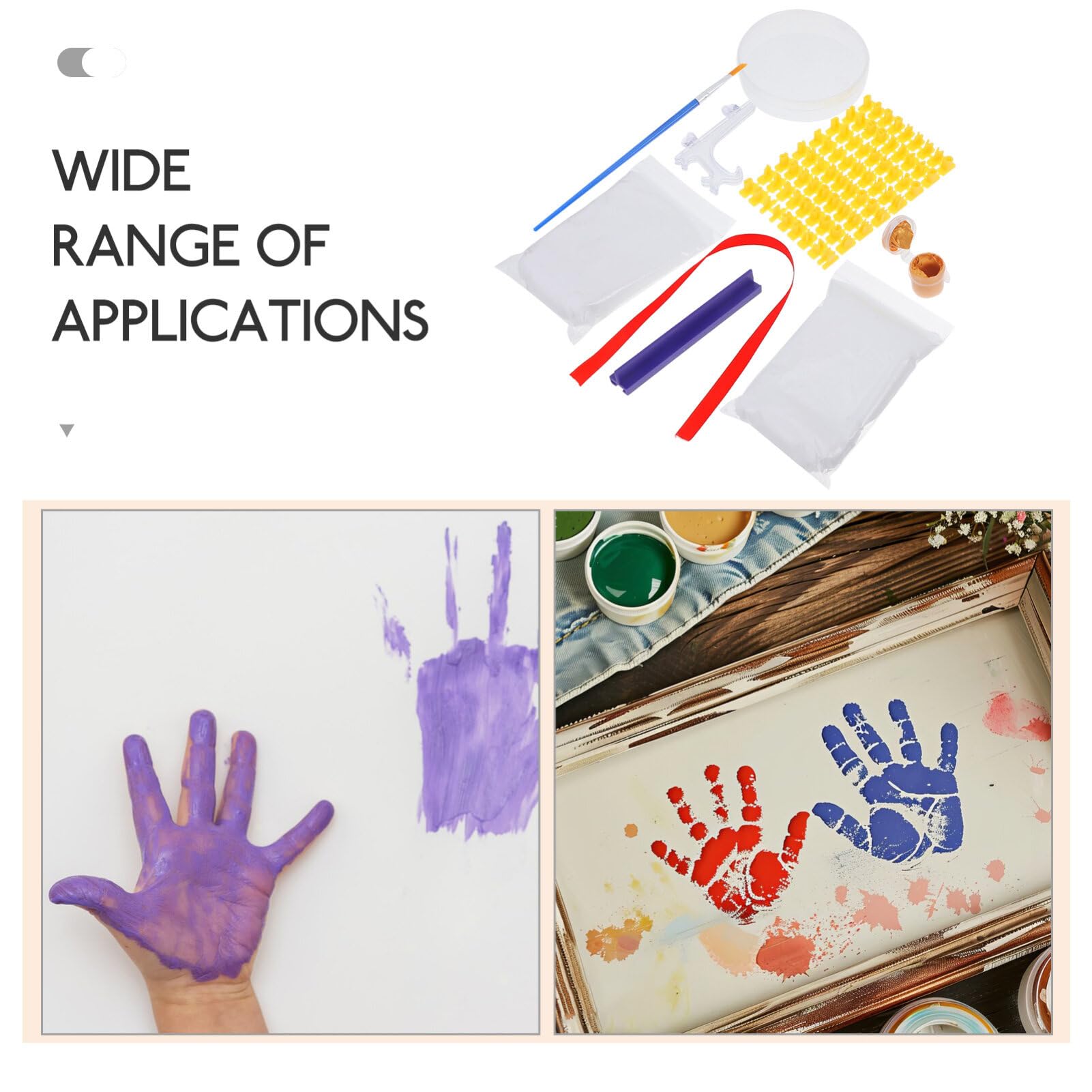 Personalized Baby Handprint & Footprint Casting Kit - Create Lasting Keepsakes for Newborns, Perfect Baby Shower Gift & First Year Milestone Memory
