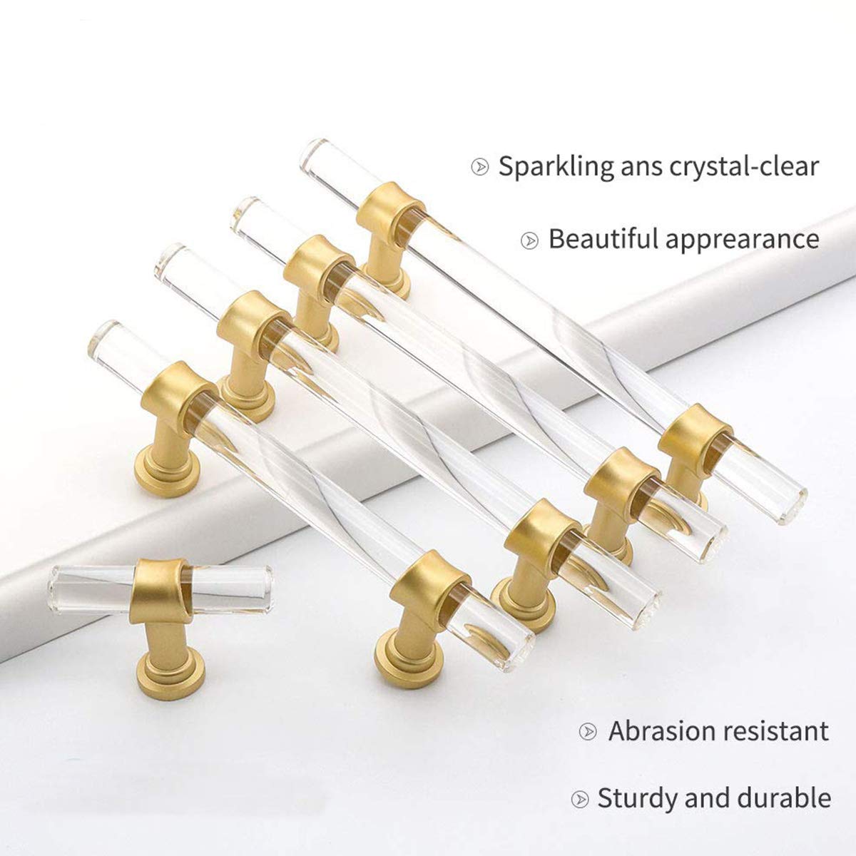 Peaha 100 Pack Gold Cabinet Handles - 4
