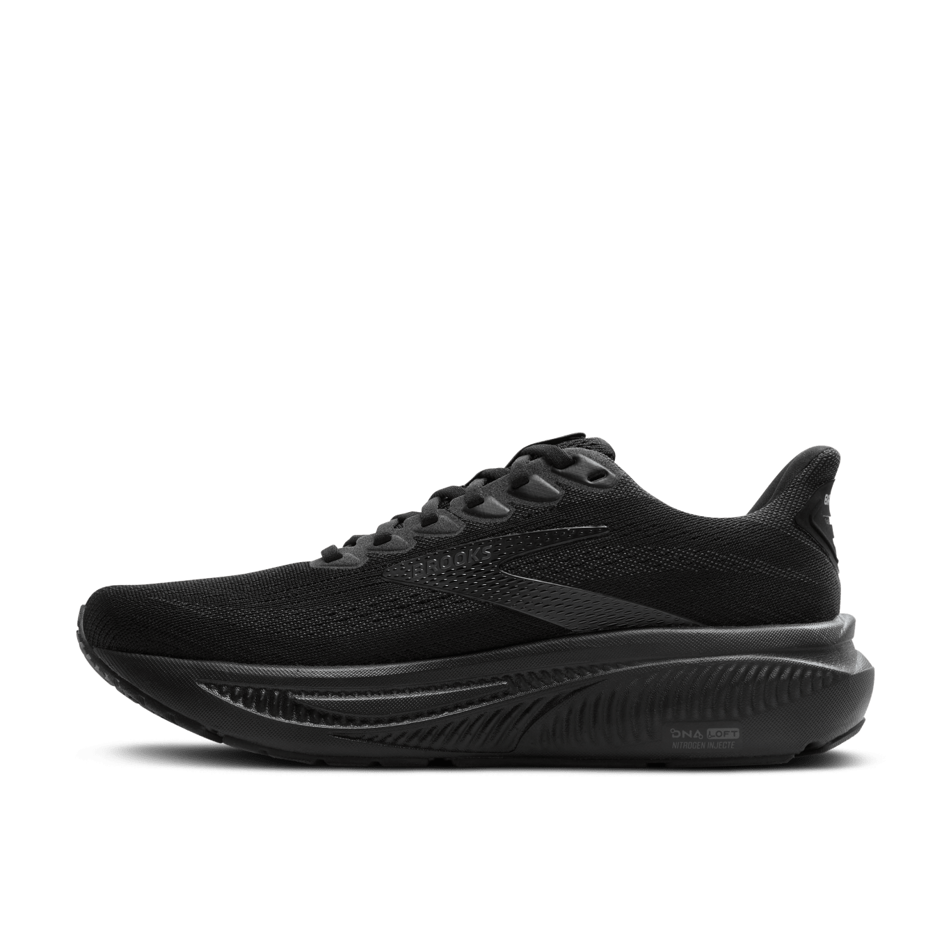 Brooks Ghost 17 Running Shoes for Men - Wide 4E Width - Black/Black/Ebony - Cushioned Support for Long Distance Running & Daily Training