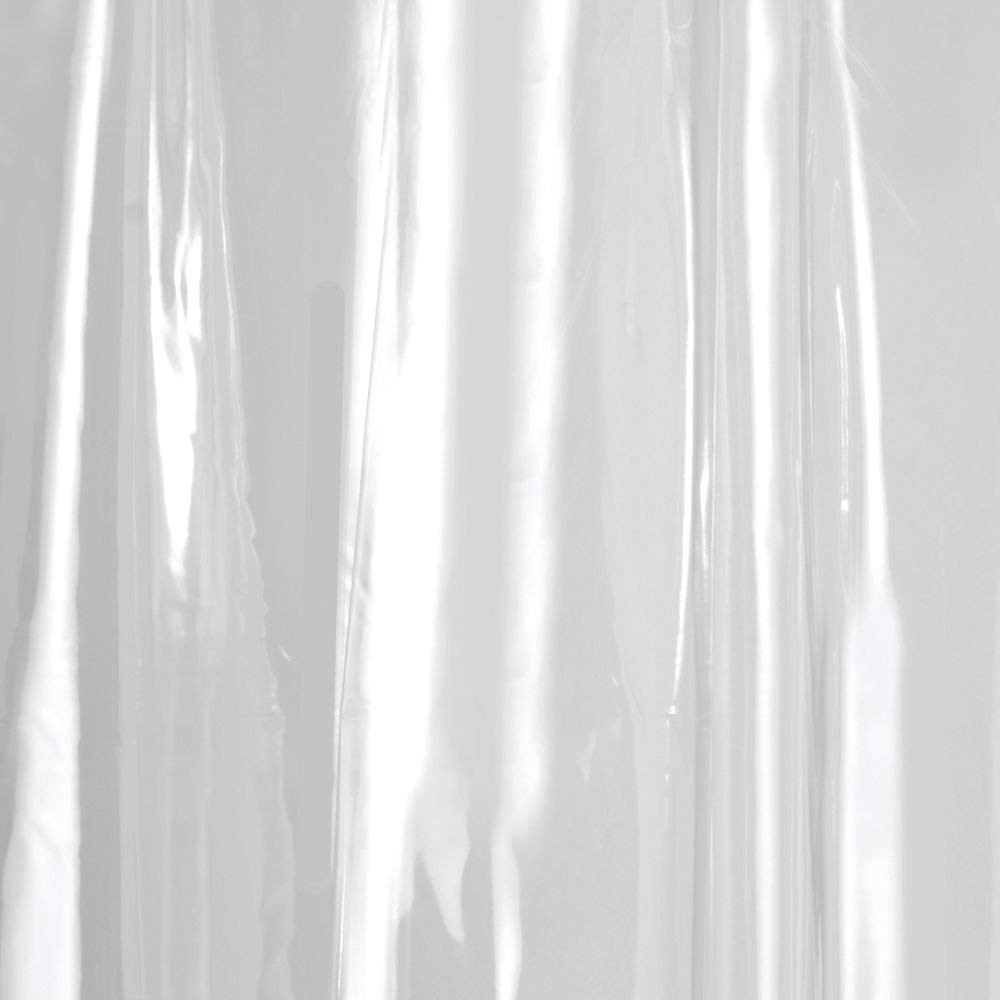 Waterproof Clear Vinyl Shower Curtain Liner 54x78 Inches - Heavy Duty Plastic Bathroom Shower Curtain for Bath Tub, Fits Standard Showers, Use Alone or With Fabric Curtains