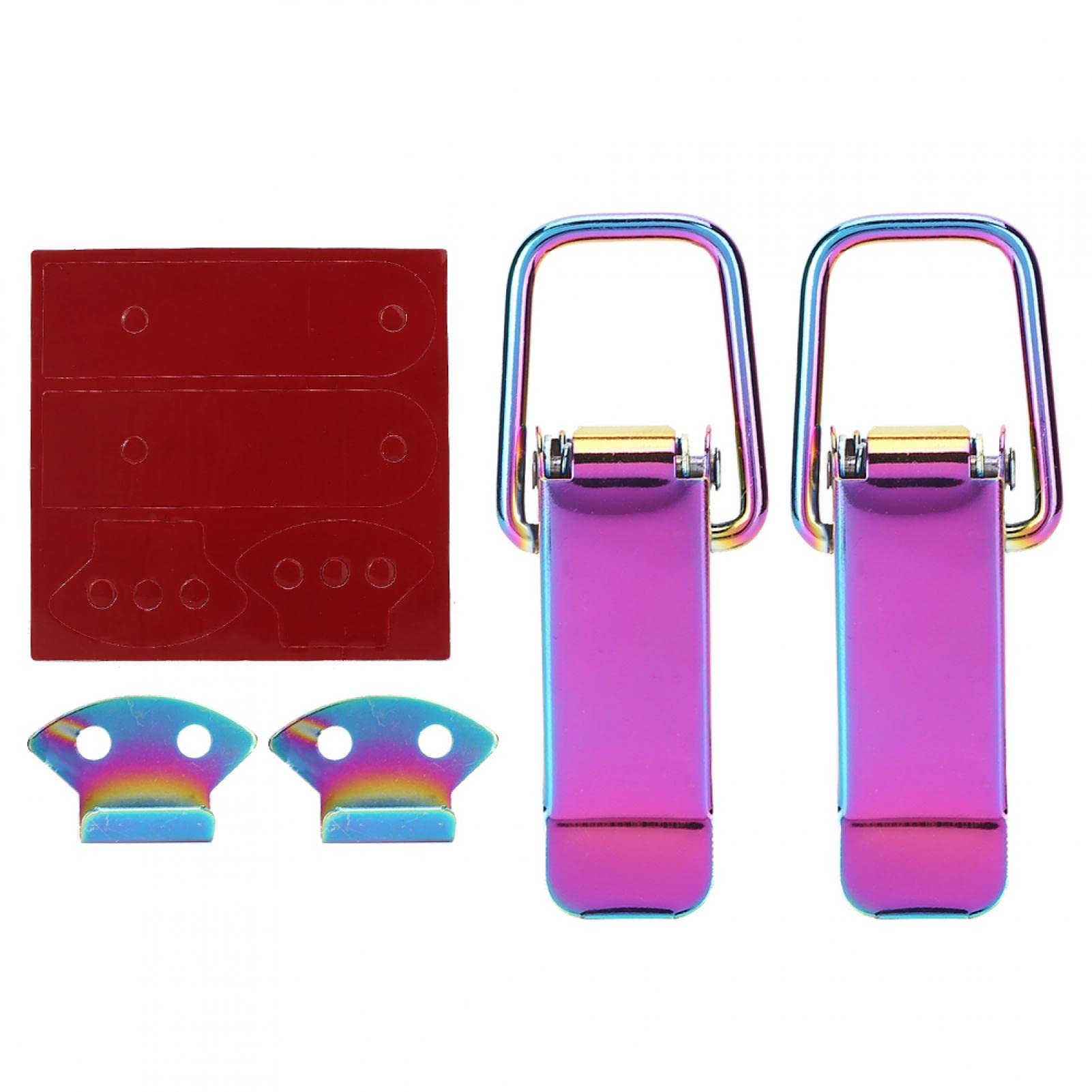 Universal Purple Car Hood Lock Clip - 2pcs Quick Release for Truck Security