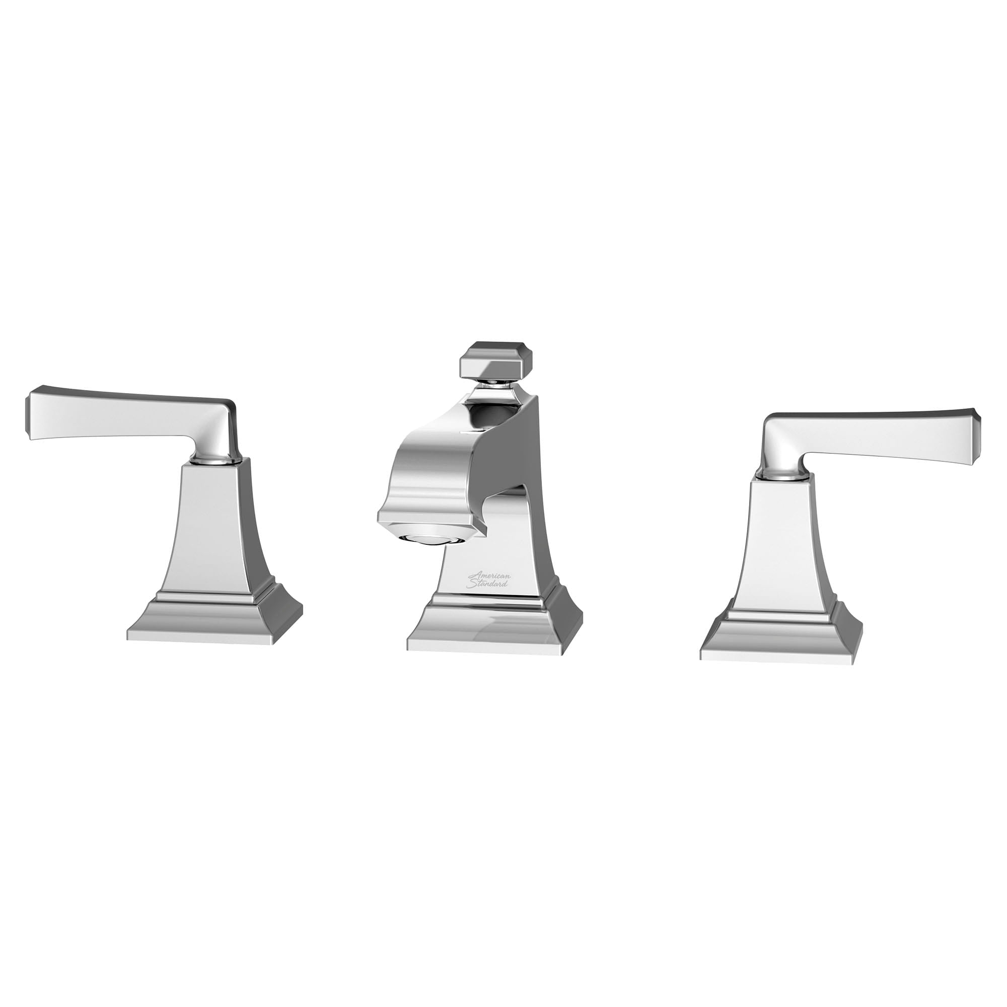 American Standard 7455801.002 Town Square S 8-Inch Widespread 2-Handle Bathroom Faucet in Chrome - 1.2 GPM Water-Saving Design with Lever Handles - Perfect for Modern Bathrooms and Powder Rooms