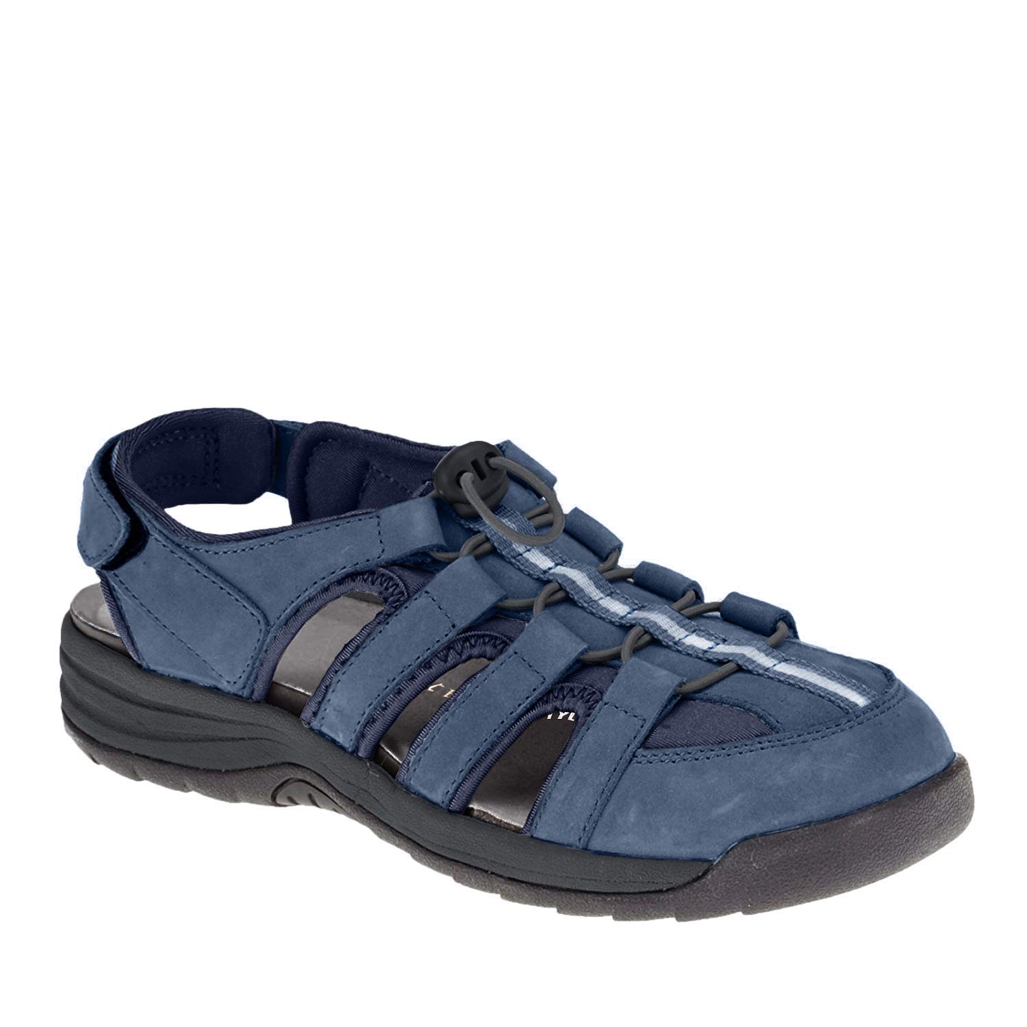 Drew Women's Element Navy Nubuck Leather Shoes Size 5.5 Wide US - Comfortable Casual Sneakers for Walking, Work & Everyday Wear