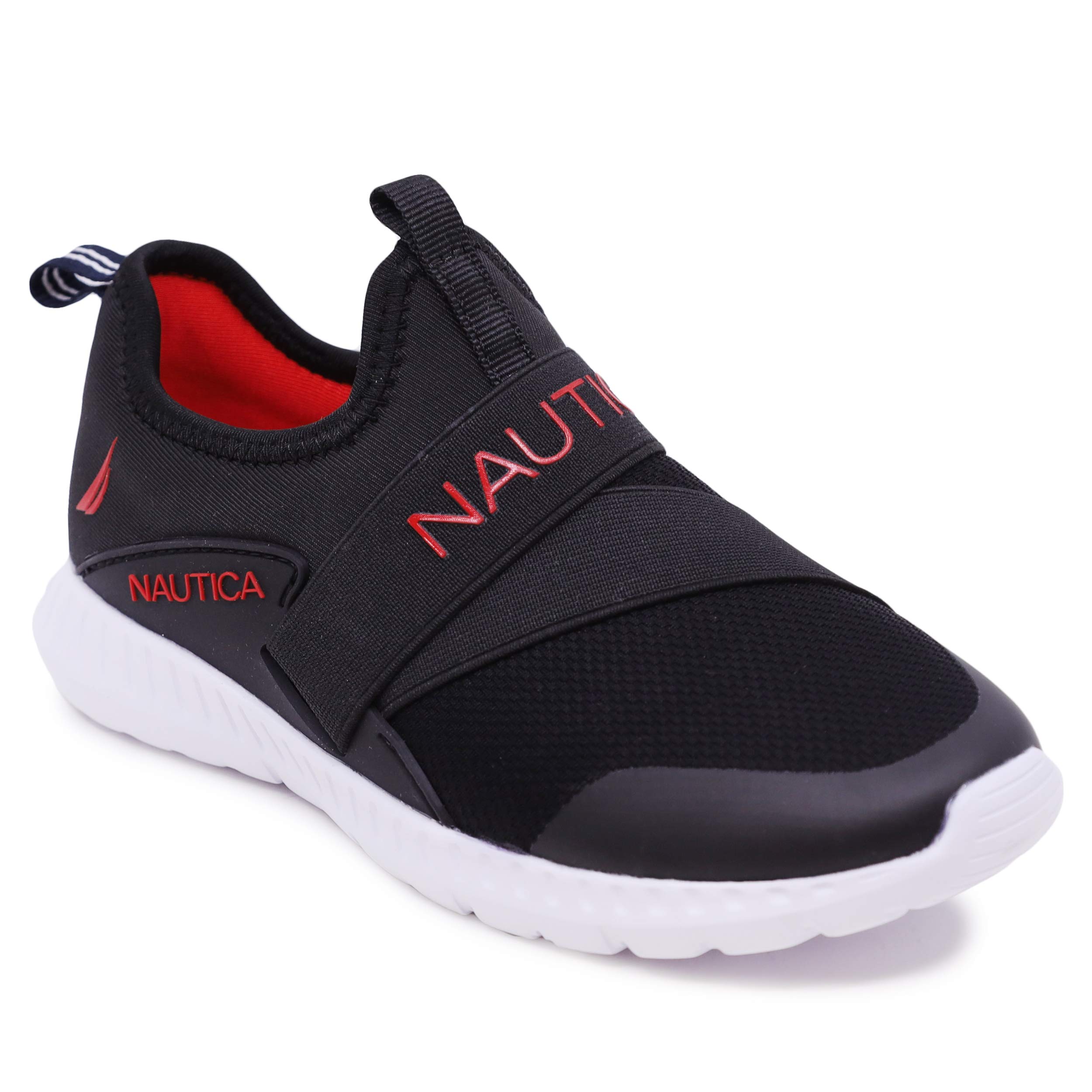 Nautica Kids Boys Youth Athletic Fashion Sneakers - Slip On Running Shoes for Little & Big Kids - Comfortable Casual & Sports Wear for School, Play & Daily Activities