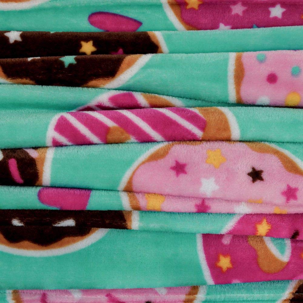 Cozy Donut Daydreams Soft Plush Blanket 50x60 Inches - Ultra Soft Throw for Bed, Couch & Lounge - Perfect for Netflix Nights, Gift Giving & Home Decor