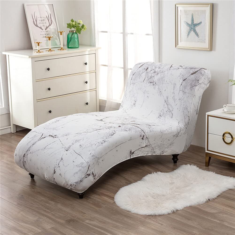 Luxury Chaise Lounge Cover - Elastic Slipcover for Indoor Furniture - Ultra Soft & Machine Washable - Perfect for Living Room, Bedroom, or Patio (15 Pack)