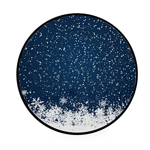 Christmas Winter Snowflakes Blue White