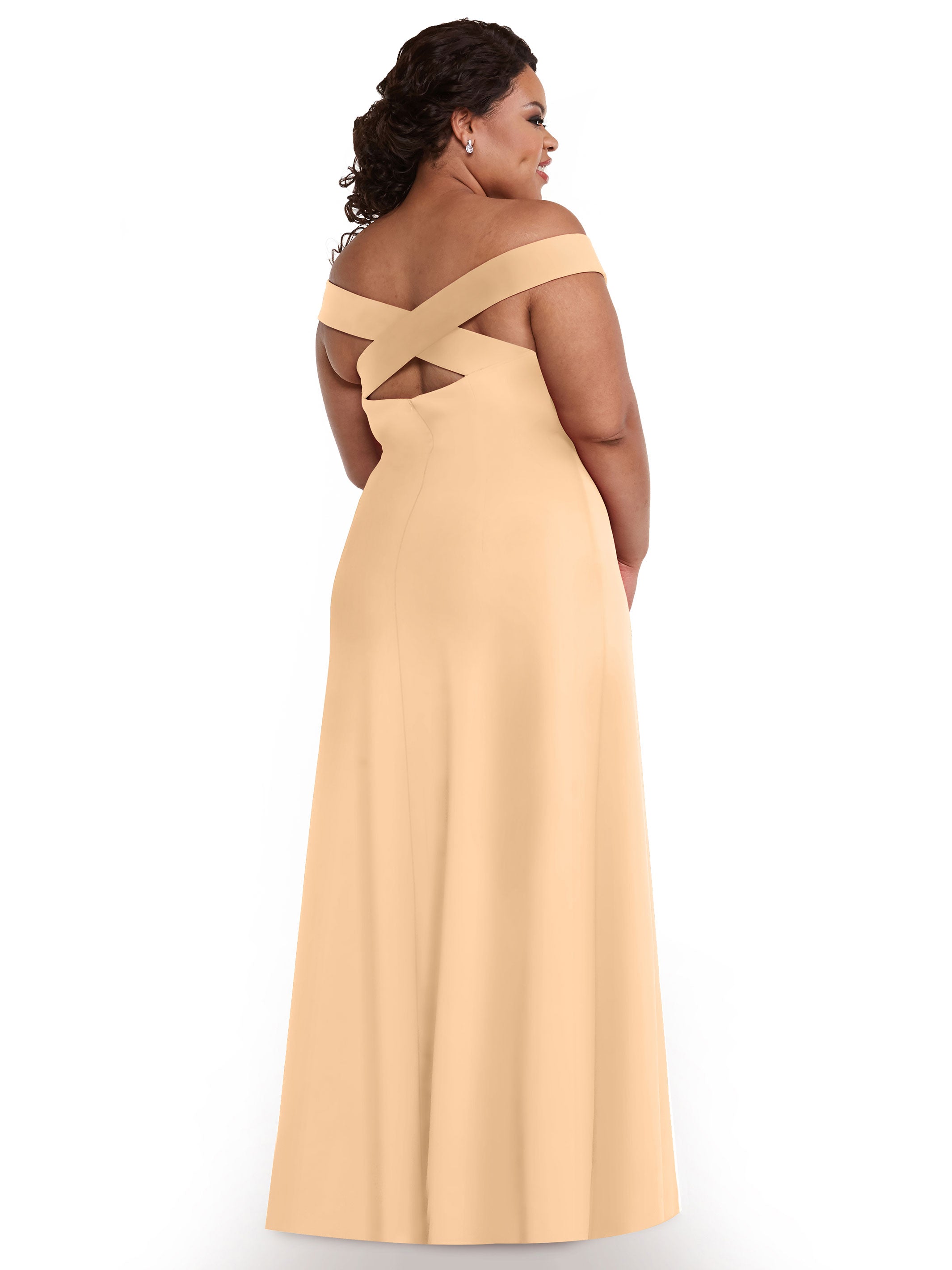 Elegant Off The Shoulder Sheath Bridesmaid Dress - Double Knit Fabric for Weddings, Parties & Formal Events