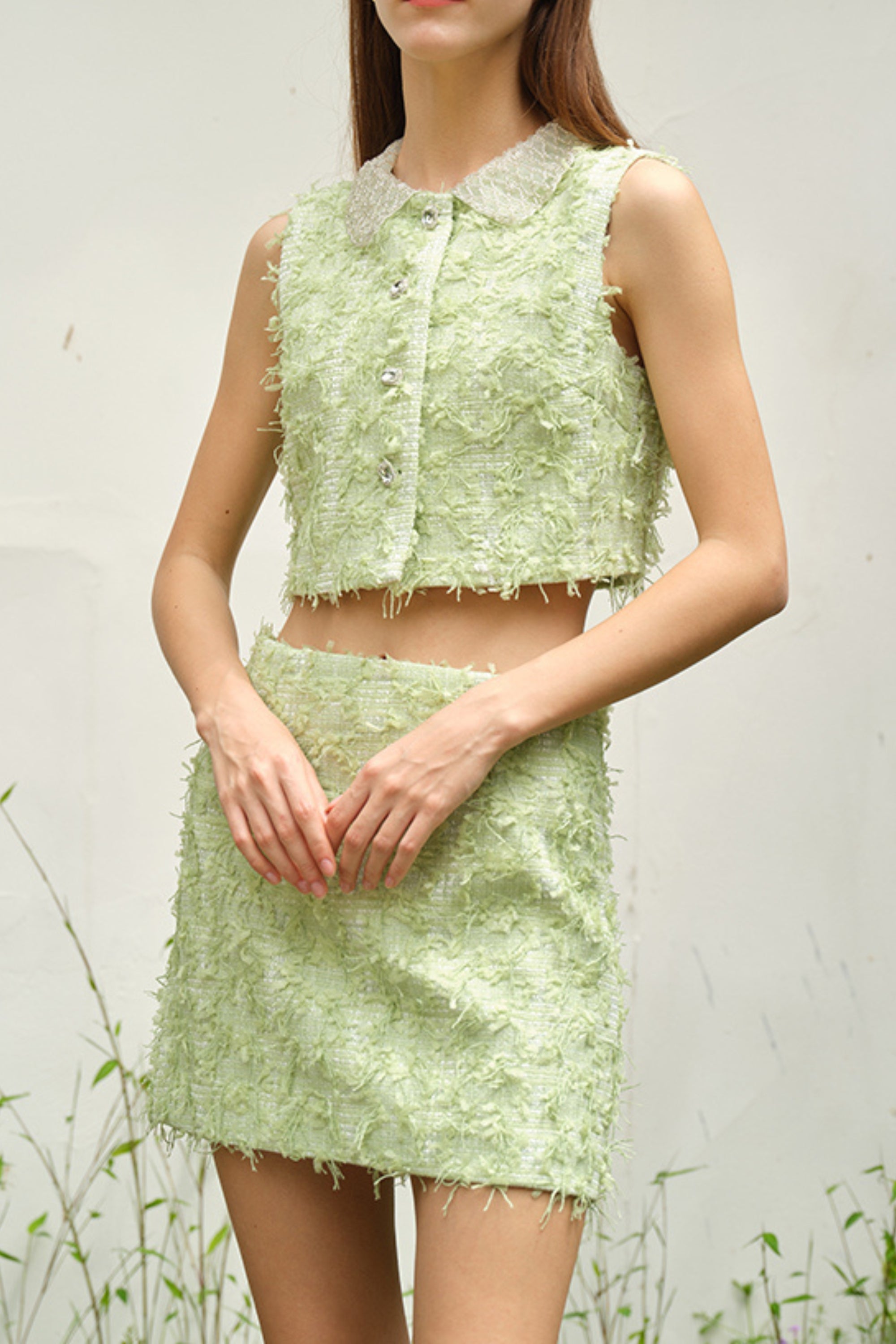Stylish Green Mini Dress Set for Women - Trendy Summer Outfit for Parties, Dates & Casual Wear