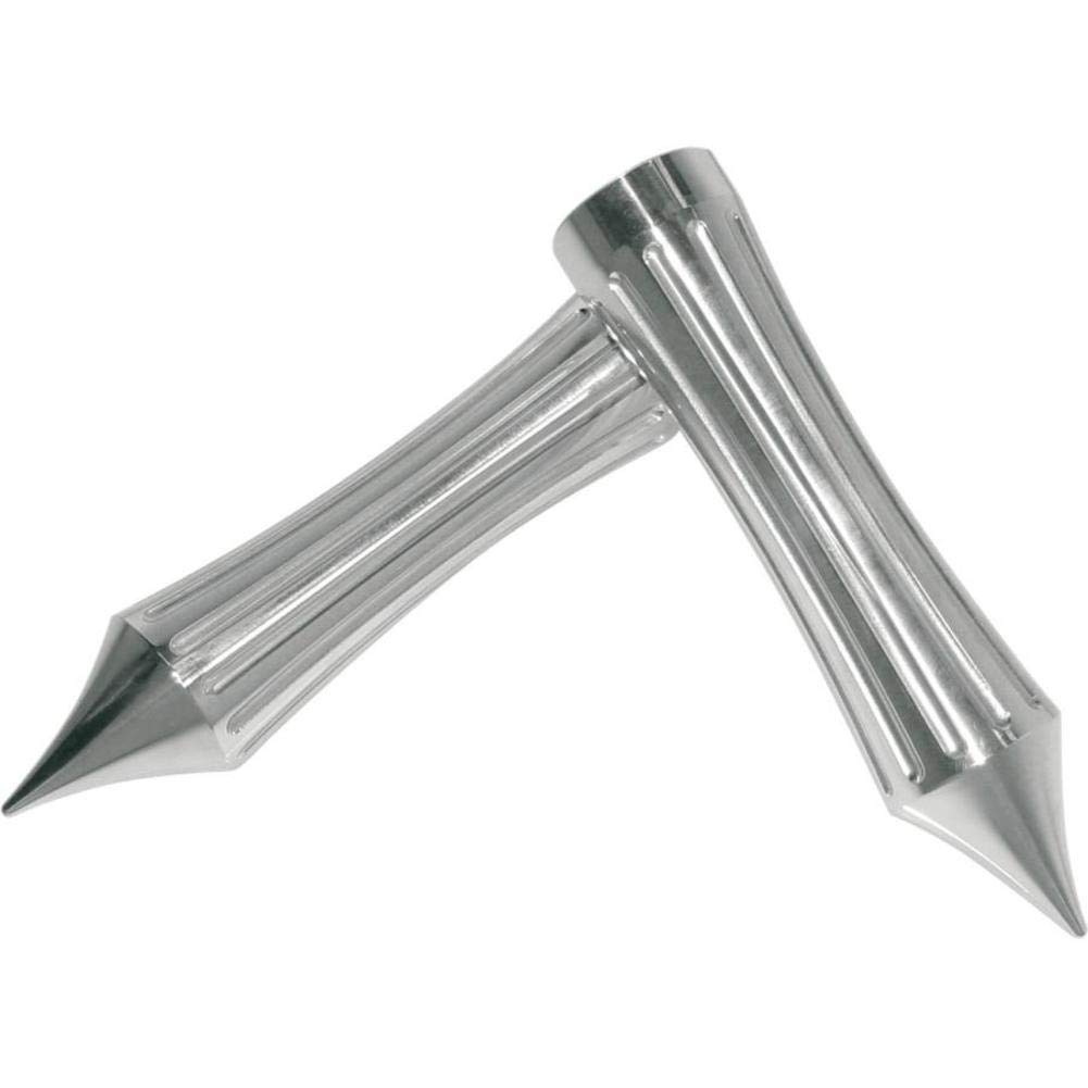 Eddie Trotta Designs TC-770 Dead End Grips - Ball-Milled Chrome Motorcycle Handlebars for Harley Davidson - Perfect for Custom Bike Builds & Cruiser Upgrades