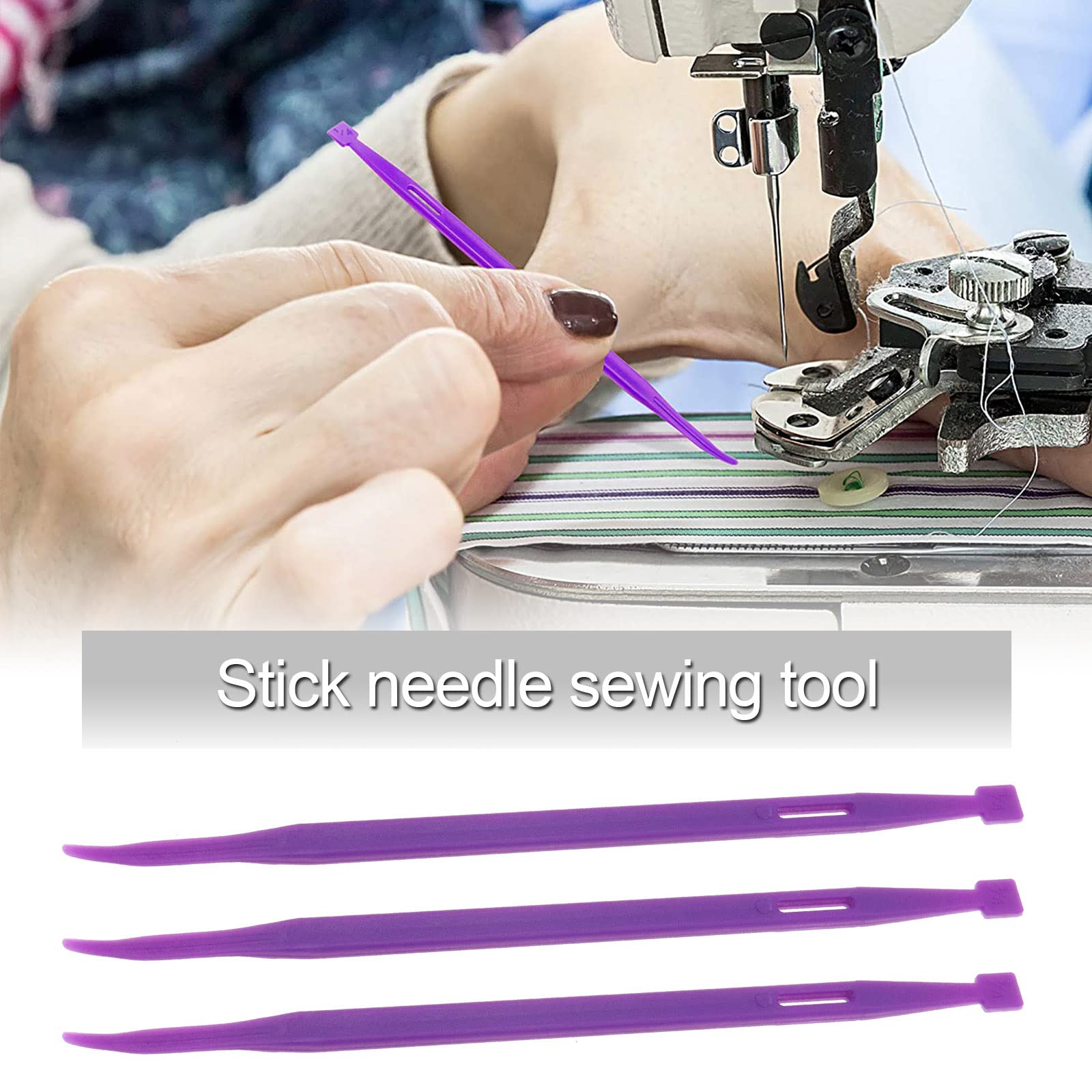 5PCS Multifunctional Sewing Tools Set for Quilting & Crafting - Purple Plastic