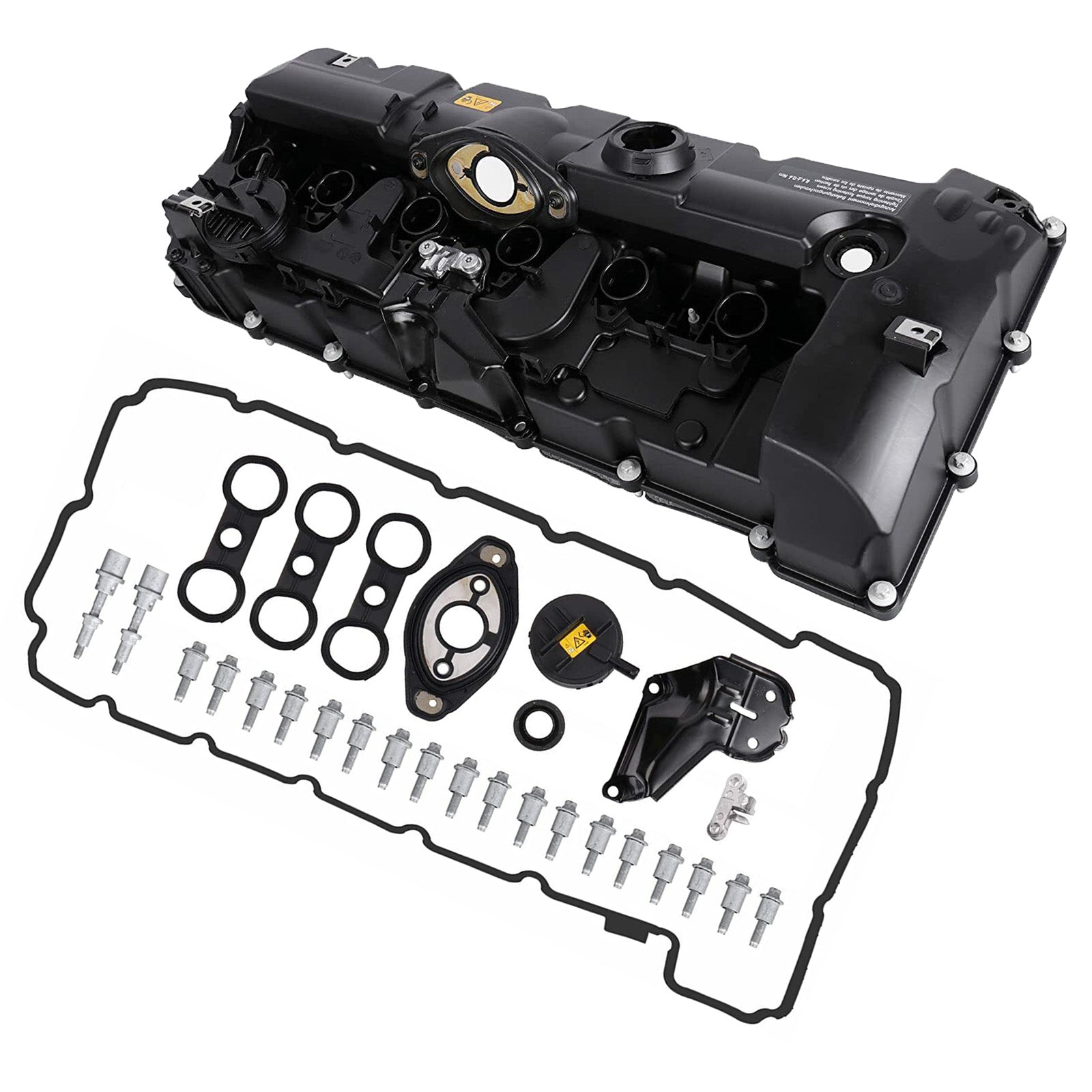 BMW 528xi 2008 L6 3.0L Valve Cover with Gasket & Bolts - OEM Replacement Part #11127552281 URO011833 264 935 - Perfect for Engine Repair & Maintenance
