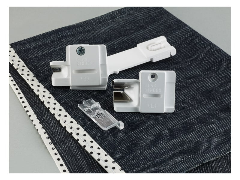 Brother SA224CV Bias Tape Binding Attachment Set for Sewing Machines - Perfect for Quilting, Garment Edging, and DIY Craft Projects