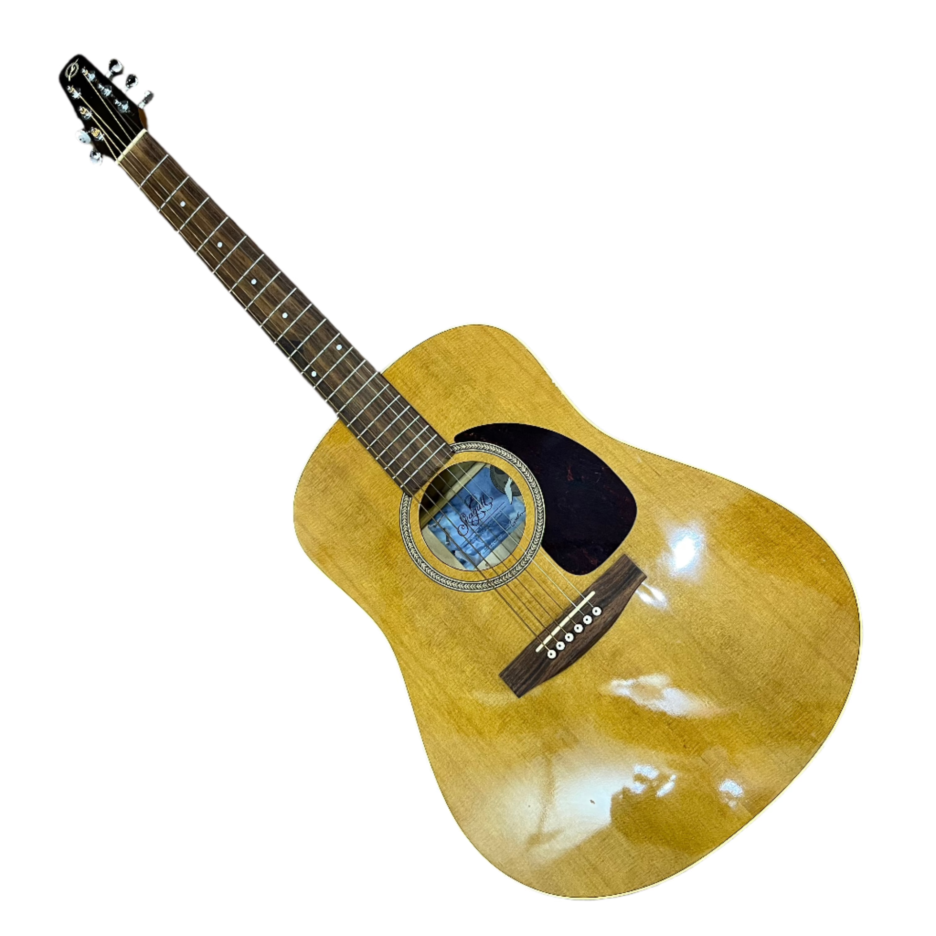 Seagull S6 GT Acoustic Guitar - Solid Cedar Top, Wild Cherry Back & Sides - Perfect for Beginners & Professionals - Ideal for Camping, Live Performances & Home Practice