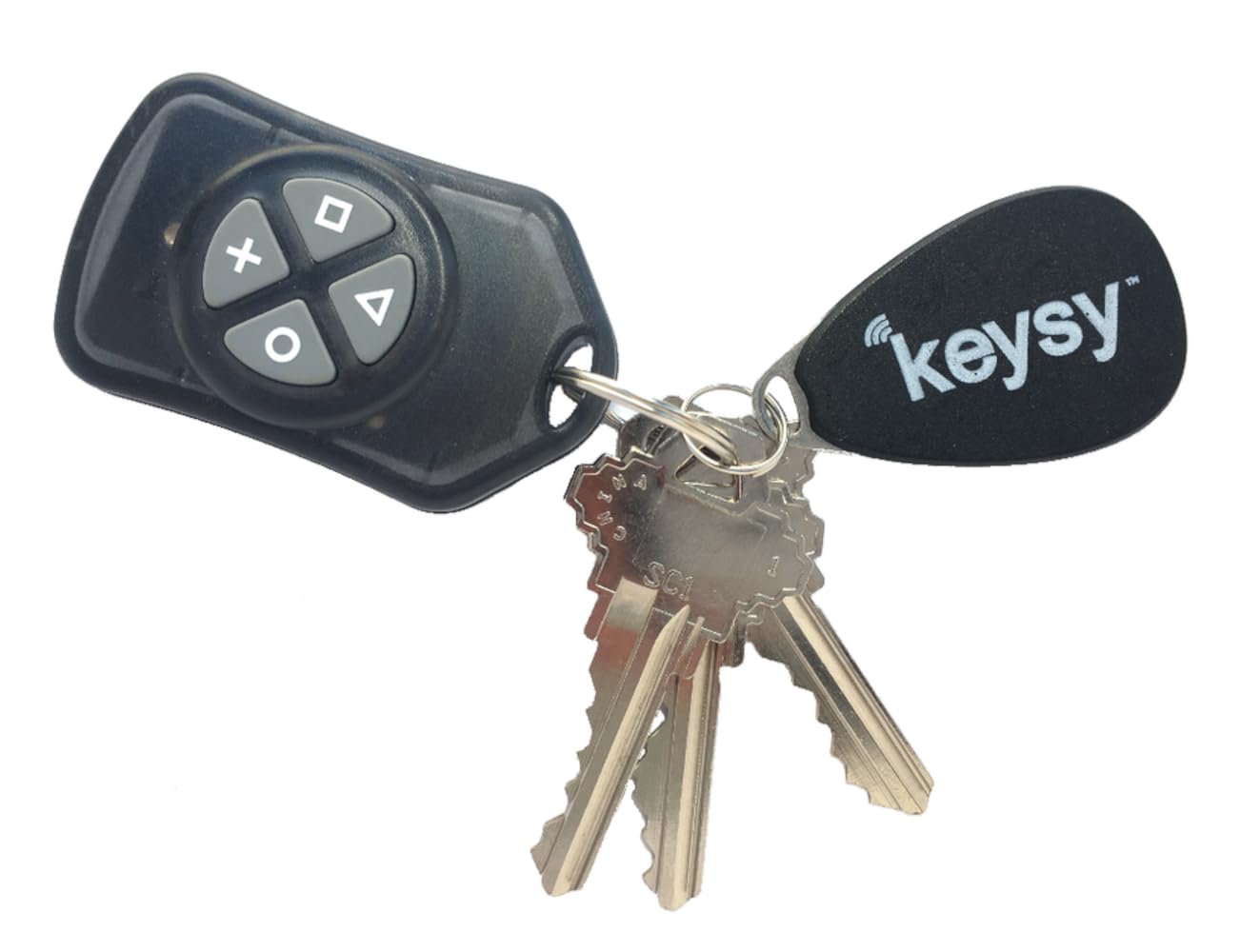 Keysy RFID Duplicator - Copy & Clone 125kHz Key Fobs & Cards (HID Prox, AWID, Indala, Keri, ioProx & More) - Reader Writer Copier with Free Key Fob - Perfect for Apartment Access, Hotel Keys & Security Systems