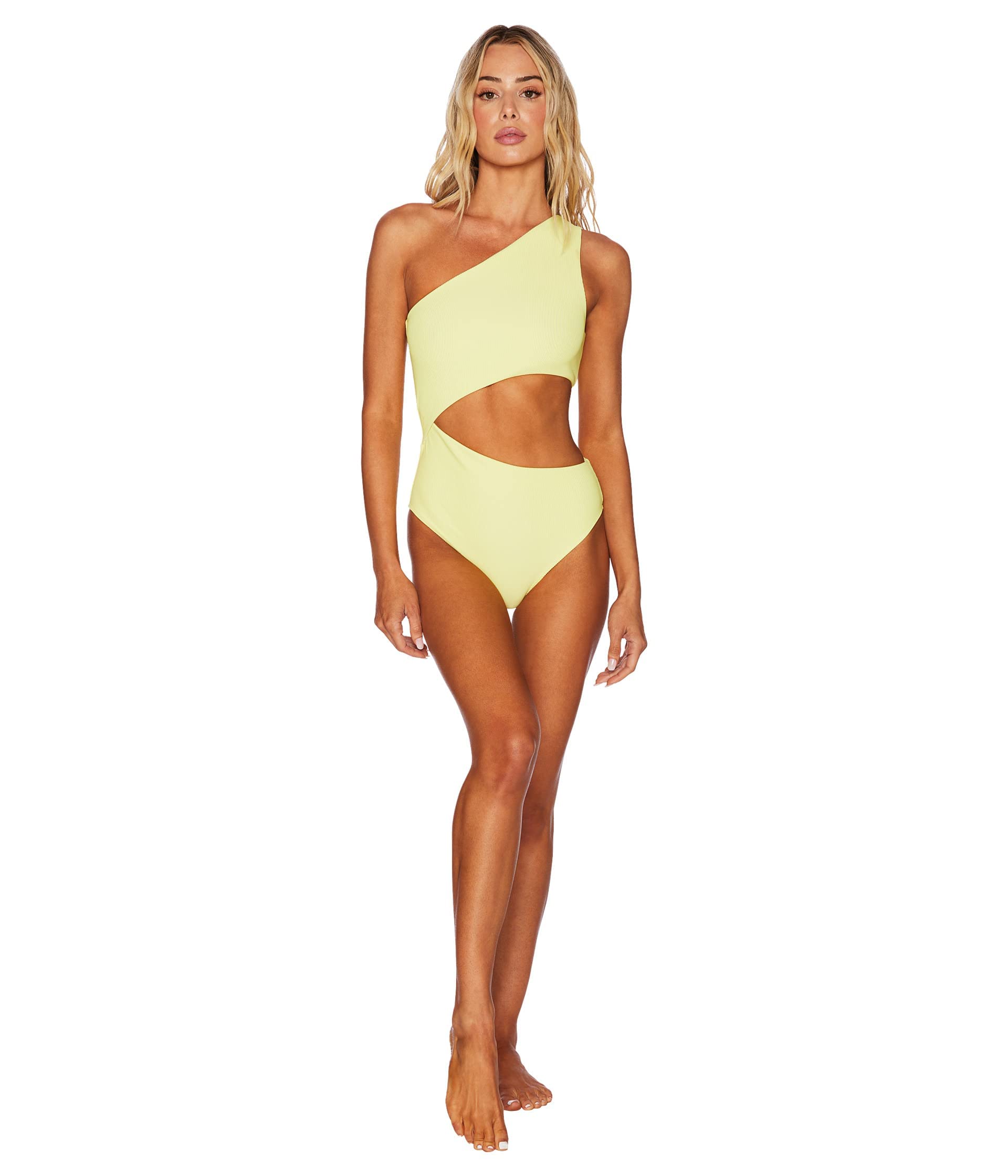Beach Riot Celine One-Piece Swimsuit - Women's Sexy High Cut Bathing Suit for Summer Beach Vacation & Pool Party