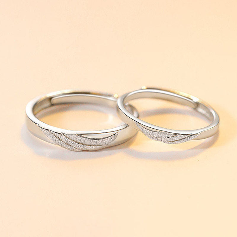 Wing Couple Ring - Romantic Valentine's Day Gift for Couples, Fashion Jewelry for Anniversaries & Date Nights