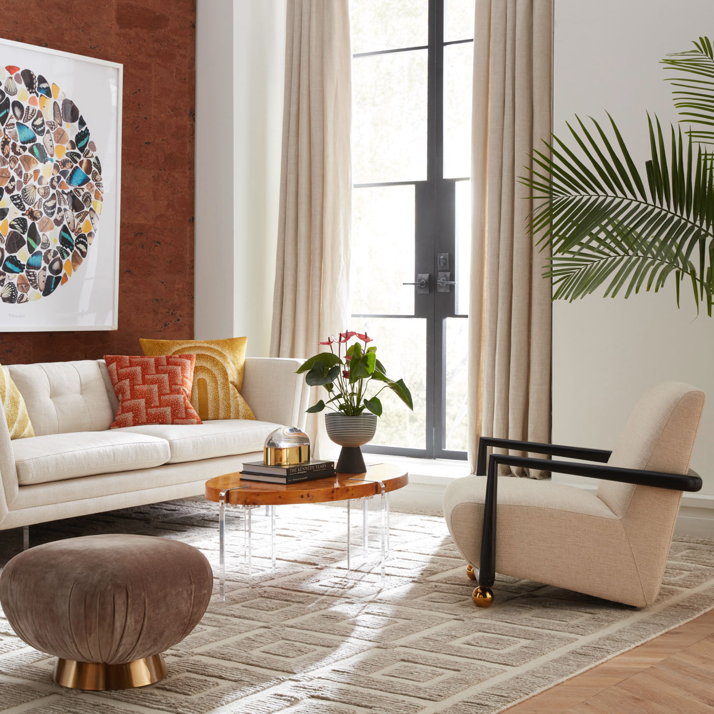 Modern Bond Oval Cocktail Table - Stylish Wooden Coffee Table for Living Room, Lounge & Office - Perfect for Entertaining Guests & Relaxing with Family
