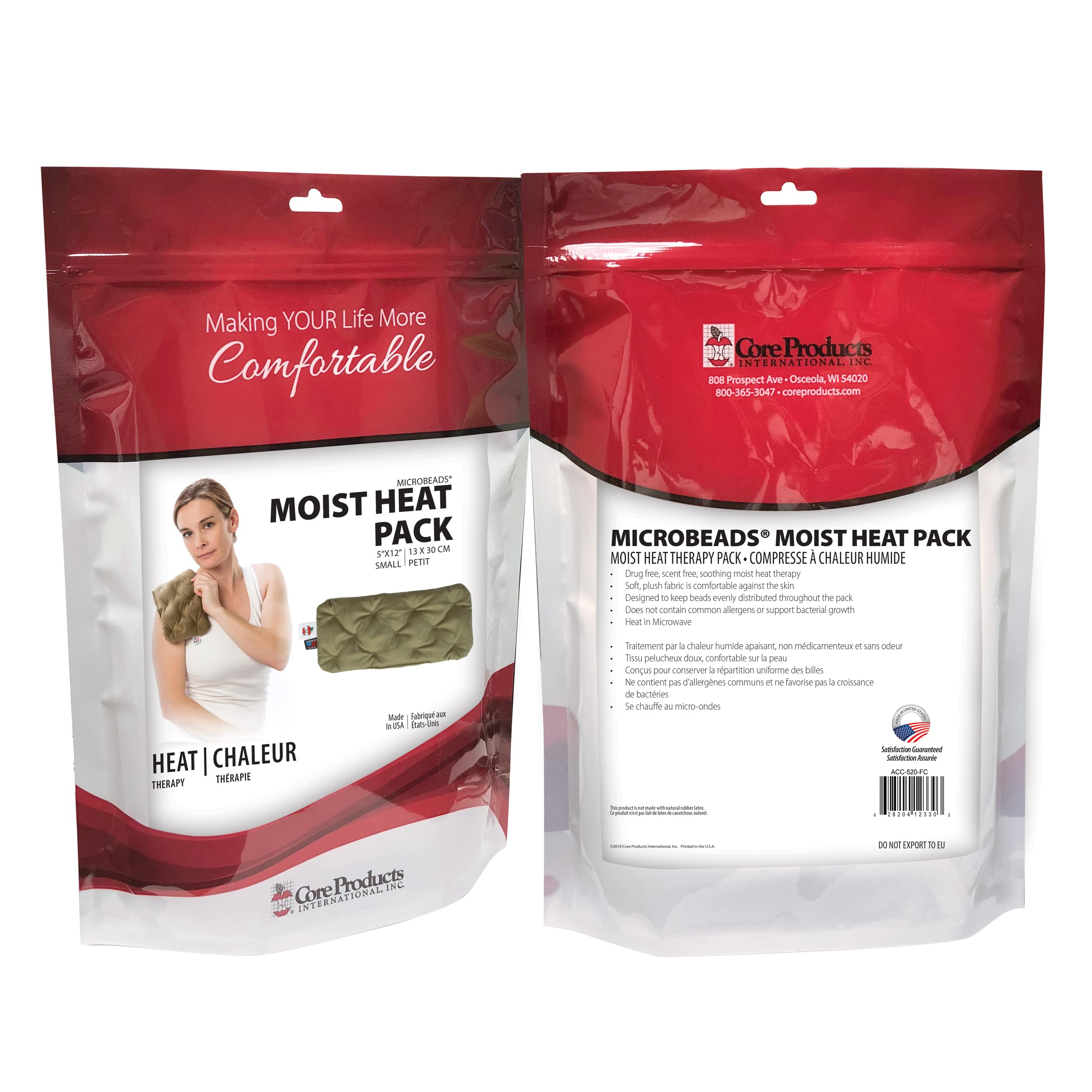 Core Products MicroBeads Moist Heat Therapy Microwave Heating Pad - 5