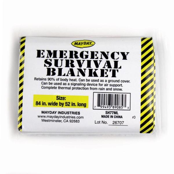 Emergency Survival Blanket (50 Pack) - Waterproof & Windproof Thermal Blankets for Outdoor Camping, Hiking, First Aid Kits & Disaster Preparedness - Compact & Lightweight for Backpacking & Emergency Survival Gear